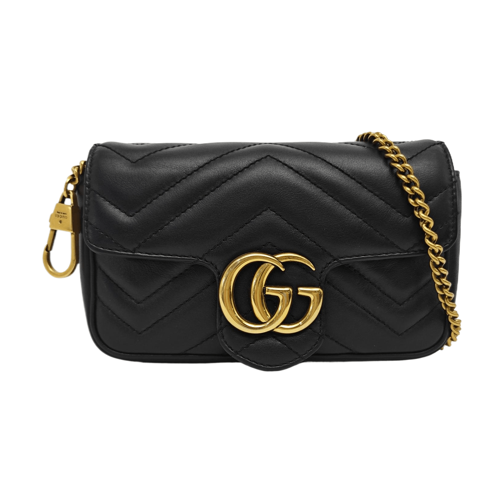 Gucci Gucci GG Marmont Matelasse Mini Shoulder Bag Black Size ONE SIZE - 1 Thumbnail