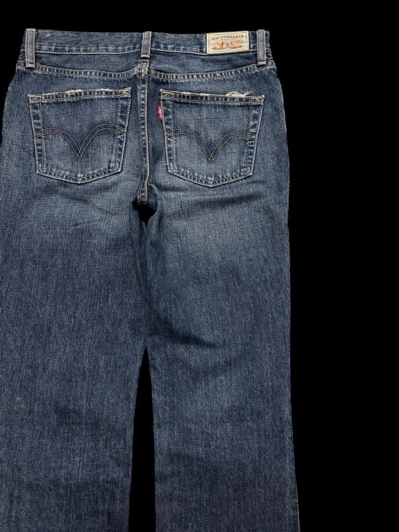 Levi's FLARED 90s Levi’s Bell Bottom Mudwash Distressed Denim Jean Size US 28 / EU 44 - 14 Thumbnail
