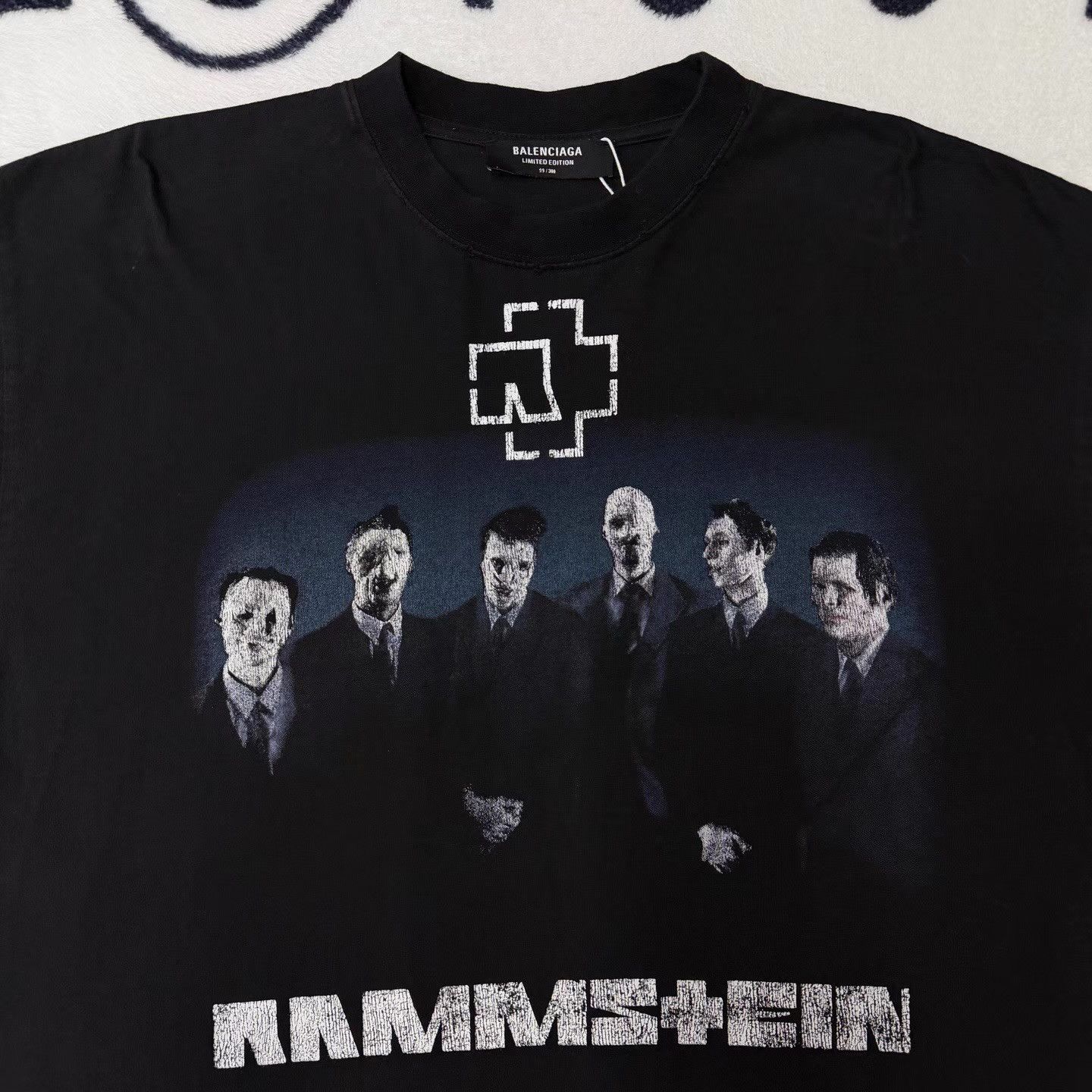 Balenciaga Balenciaga Rammstein Band Tee Q10 Size US M / EU 48-50 / 2 - 2 Thumbnail