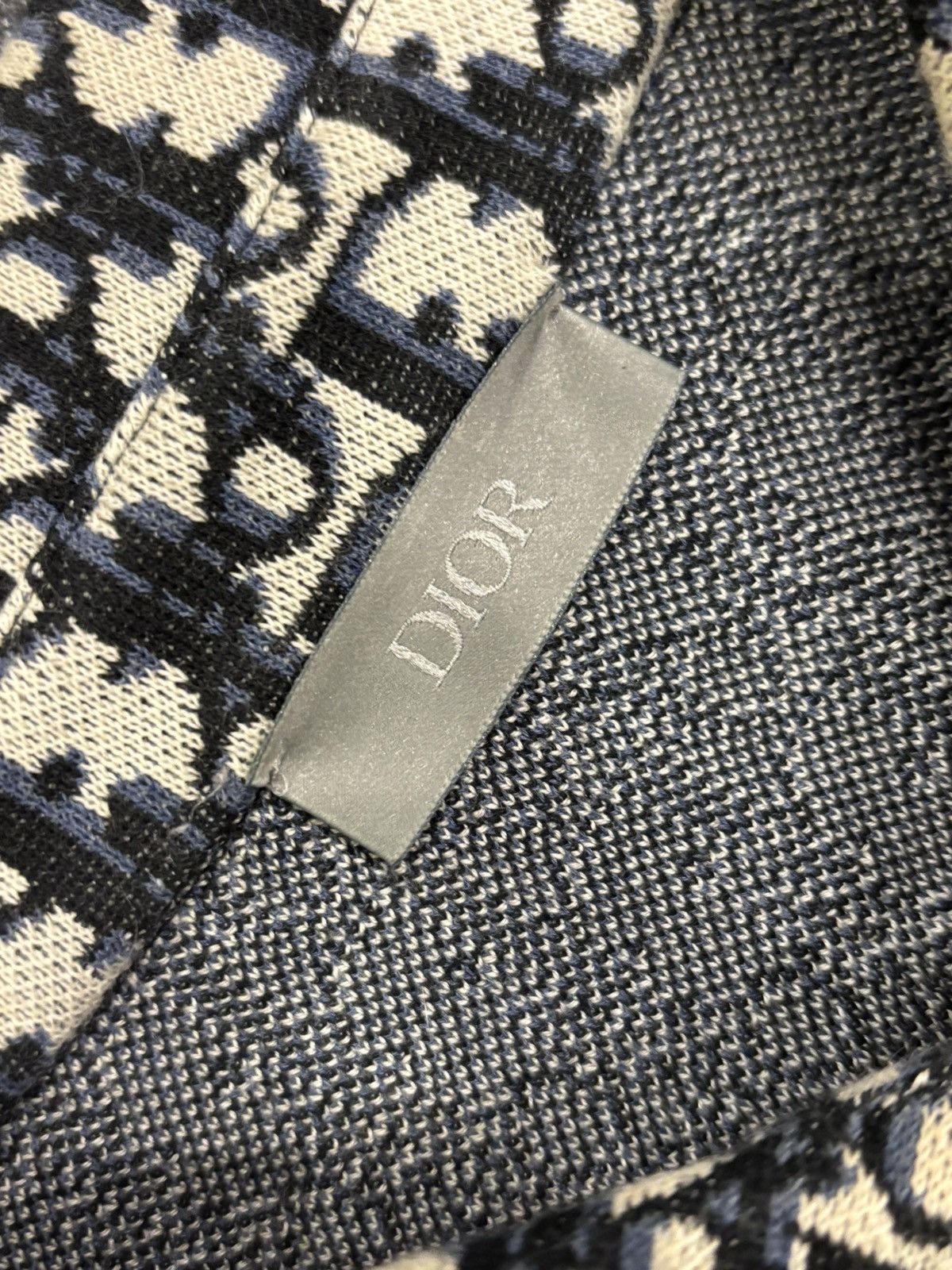 Dior Dior Knit Monogram Button Up Shirt Size US M / EU 48-50 / 2 - 4 Thumbnail