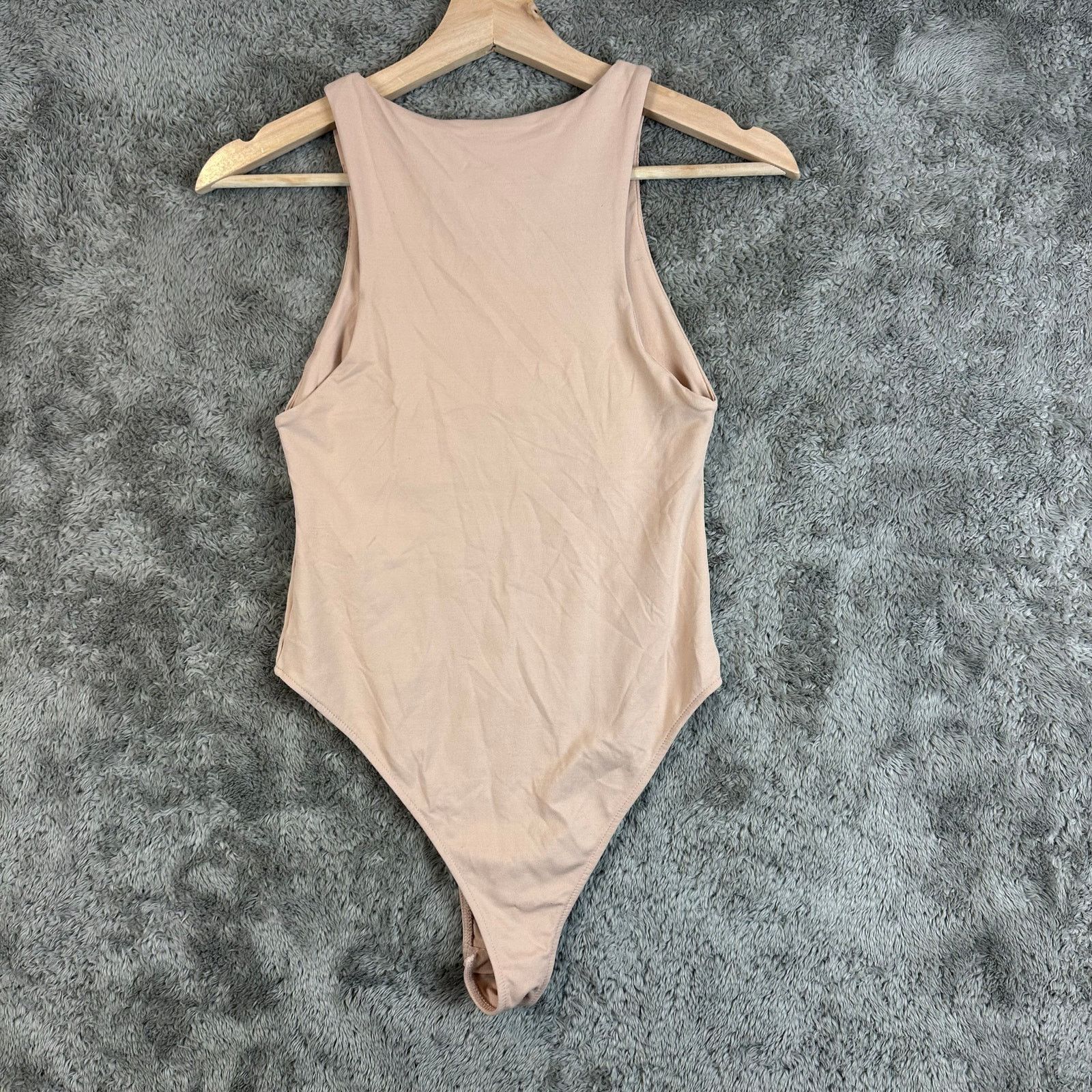 Zara Zara Nude Beige High Neck Sleeveless Halter Bodysuit S Small Size S / US 4 / IT 40 - 2 Thumbnail