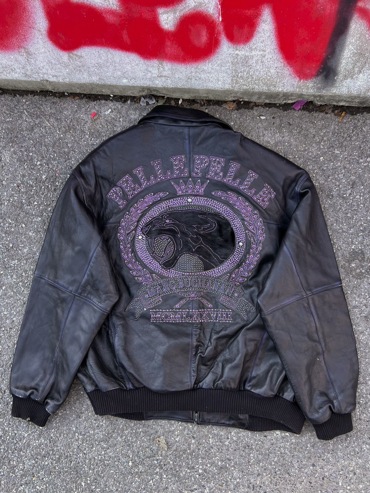 Pelle Pelle Pelle Pelle Marc Buchanan Leather Jacket Studded 