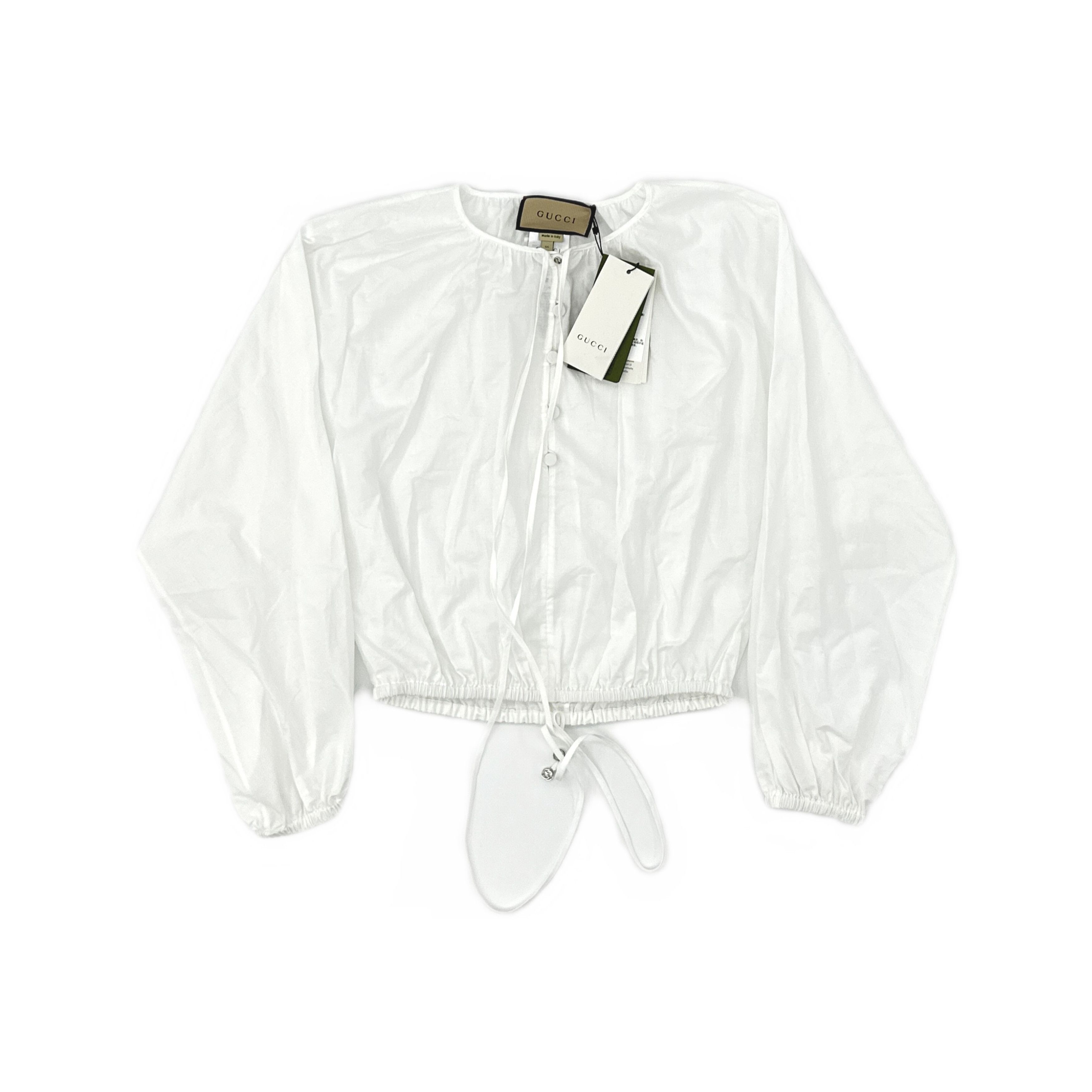 Gucci Gucci Cotton Long Sleeve Blouse Size 44 Size M / US 6-8 / IT 42-44 - 1 Thumbnail