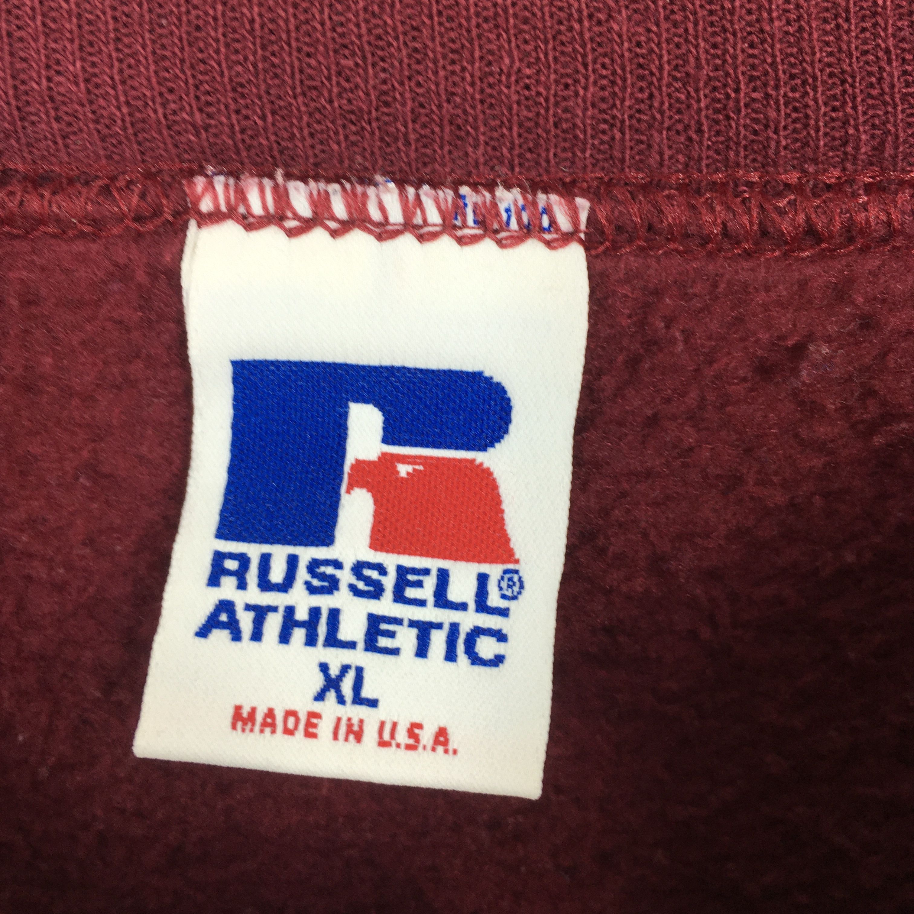 Russell Athletic Vintage 90s Russell Athletic Plain Red Sweatshirt XLarge Size US XL / EU 56 / 4 - 7 Thumbnail