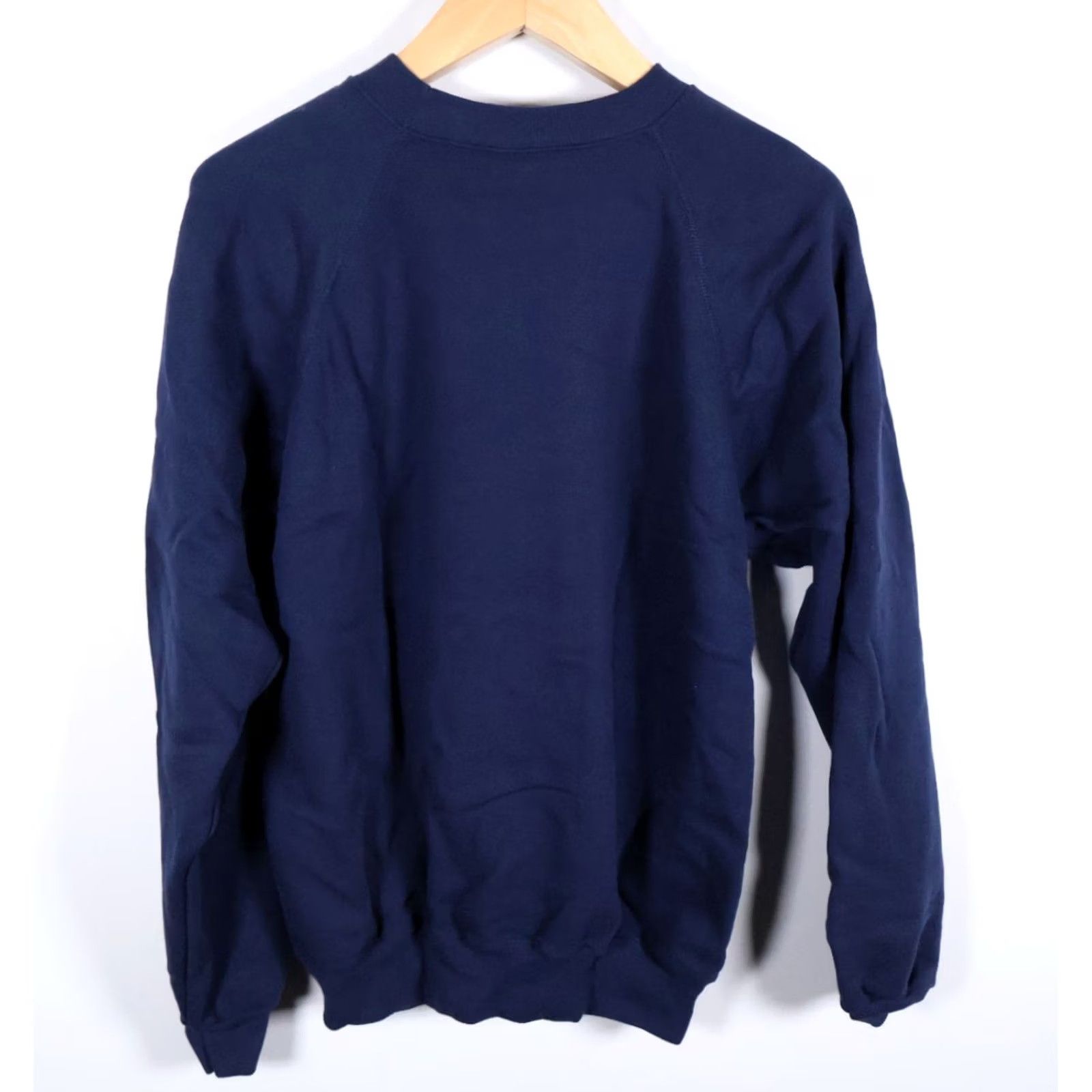 Hanes VINTAGE Hanes Sweatshirt Raglan 90s 80s Flower Nature Morning Sun Dark Blue Adult XL Women Size XL / US 12-14 / IT 48-50 - 2 Thumbnail