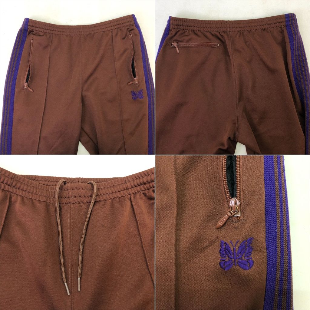 Needles Sweat Pants Narrow Track Poly Smooth Brown Size US 31 - 3 Thumbnail