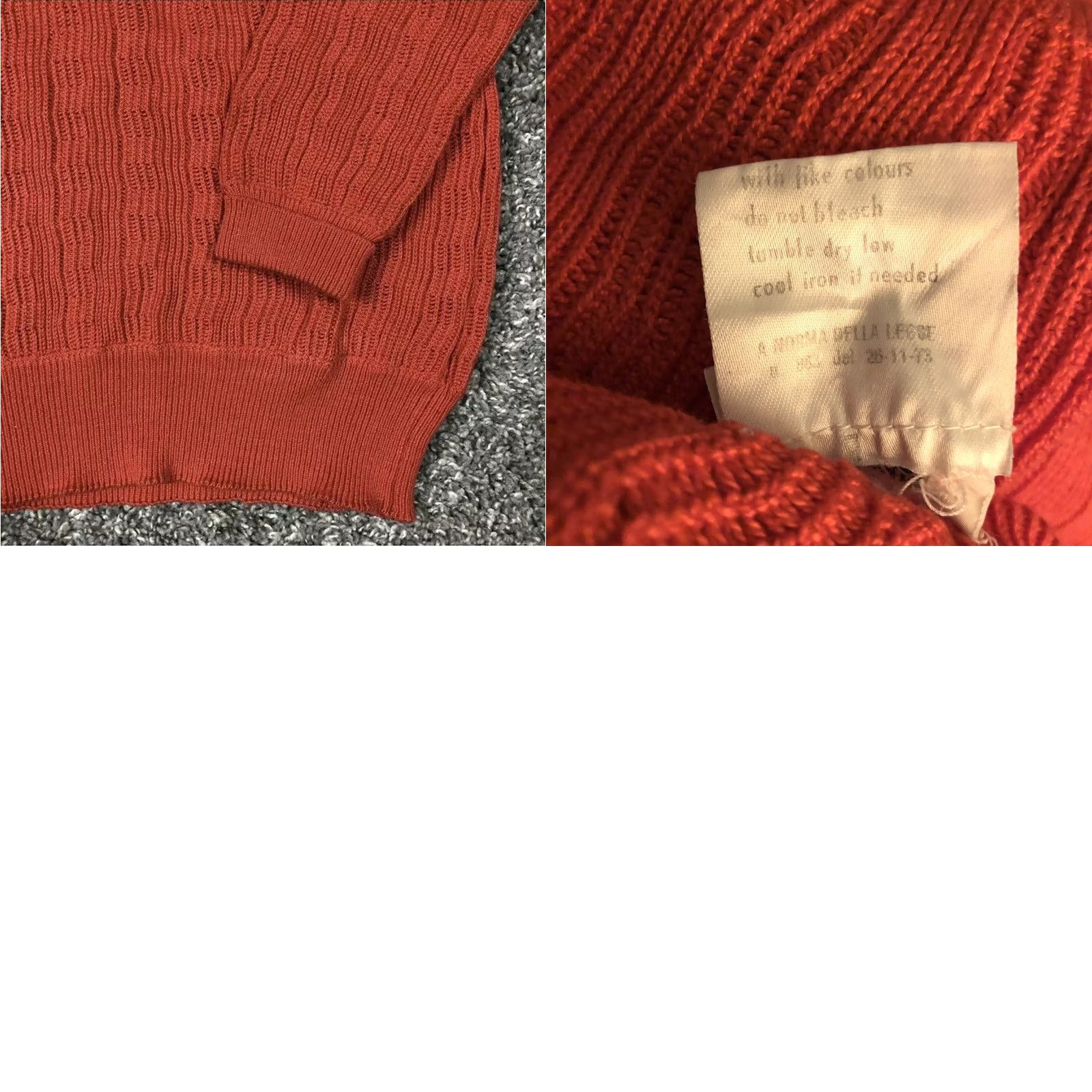 Vintage VINTAGE Maurizio Baldassari Red Knit Sweater Men’s Medium Made In Italy Cotton Shirt Size US M / EU 48-50 / 2 - 8 Thumbnail