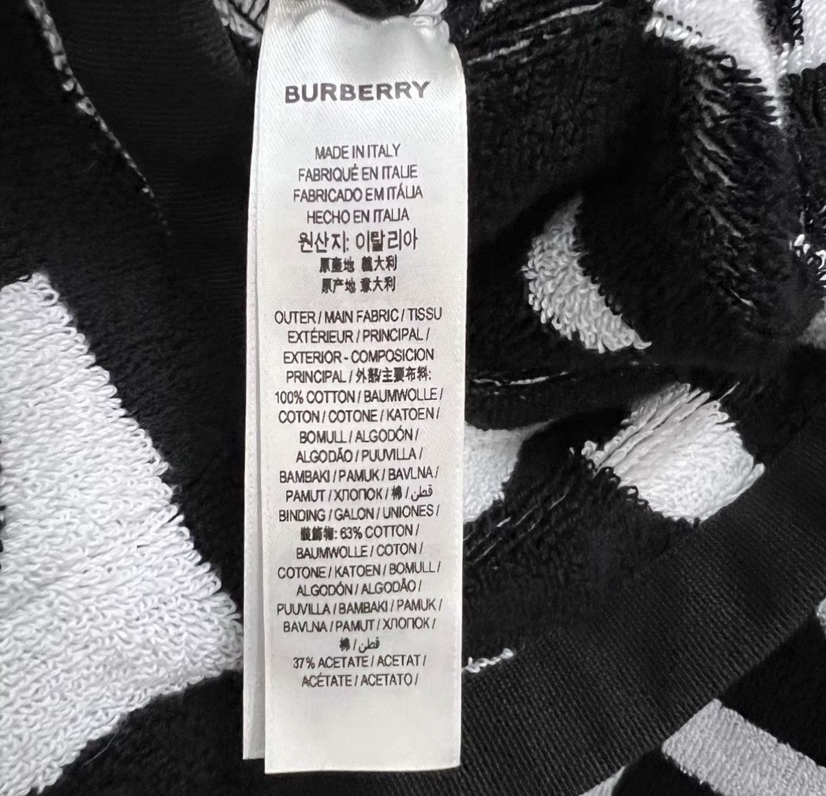 Burberry Burberry Black and White All-over Letter Print Cape J41 Size US S / EU 44-46 / 1 - 3 Thumbnail
