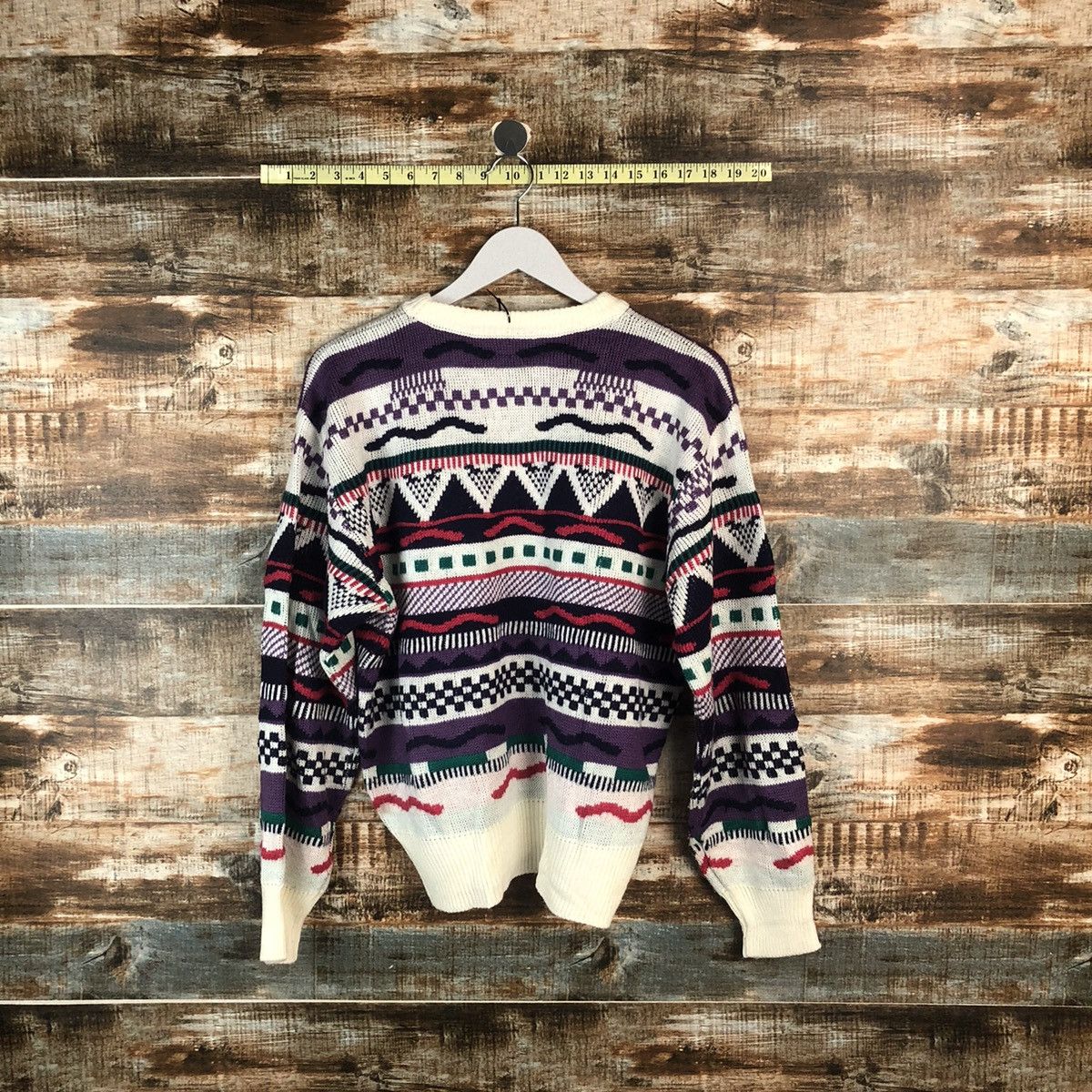 Homespun Knitwear Japan art design vintage Purple Knitwear #A2006 Size US S / EU 44-46 / 1 - 11 Thumbnail