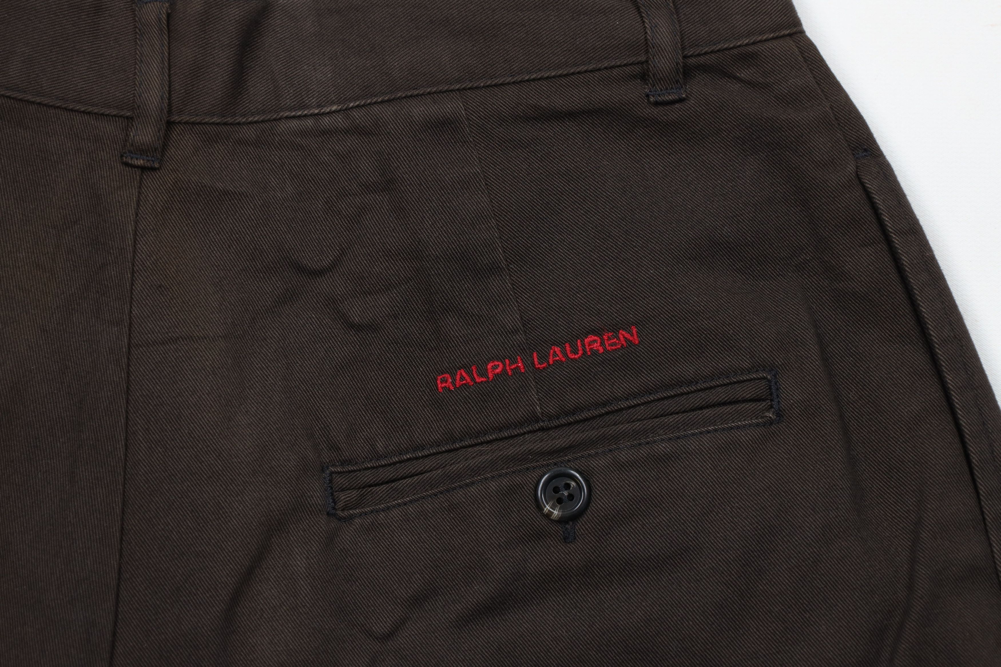 Ralph Lauren × Vintage Vintage 90s Polo Sport Ralph Lauren Pleated Shorts Brown Size 28" / US 6 / IT 42 - 11 Thumbnail