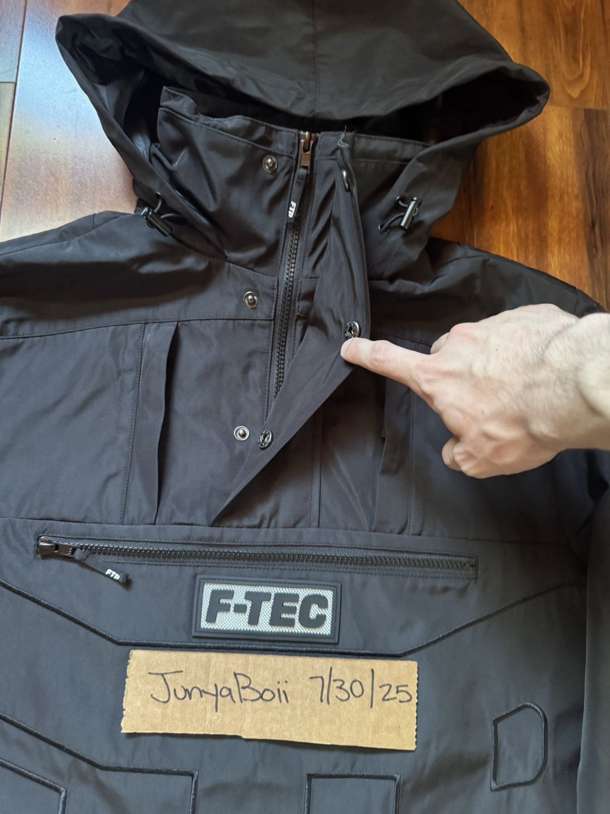 Fuck The Population FTP FW23 Black F-Tec Anorak Small Size US S / EU 44-46 / 1 - 8 Thumbnail
