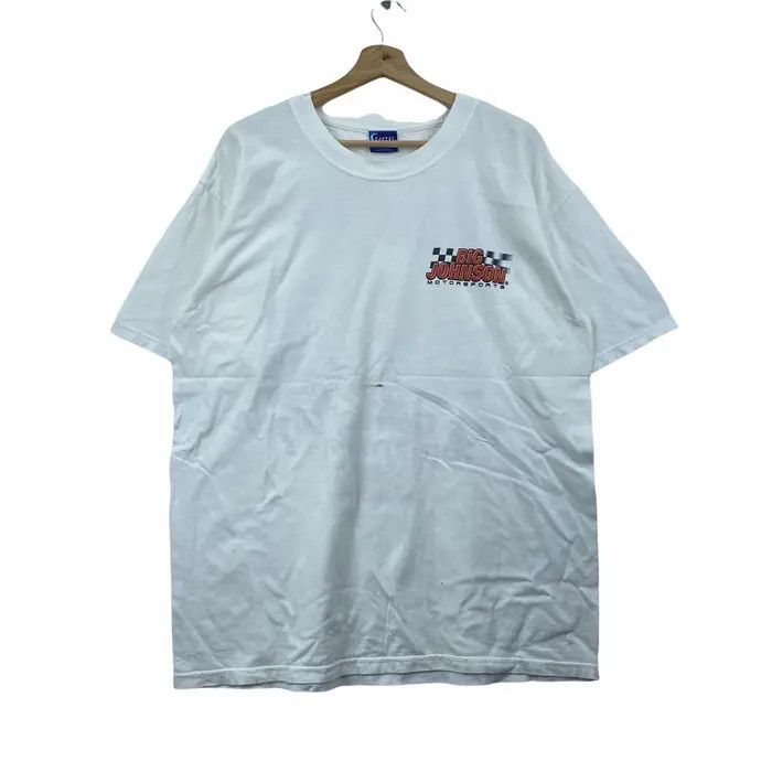 Vintage Vintage 1999 BIG JOHNSON MOTORSPORT Tits Or Tires Tee Shirt Size US L / EU 52-54 / 3 - 2 Thumbnail
