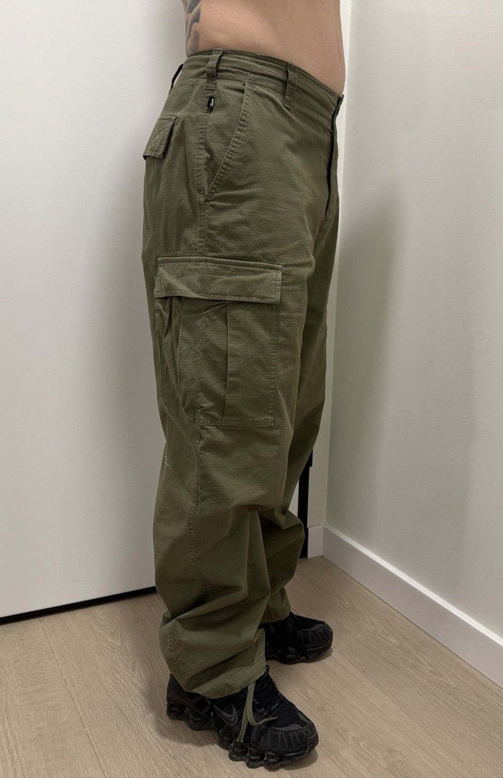 Nike Nike SB Mens Cargo Military Army Pants Skateboard Baggy Size US 30 / EU 46 - 4 Thumbnail