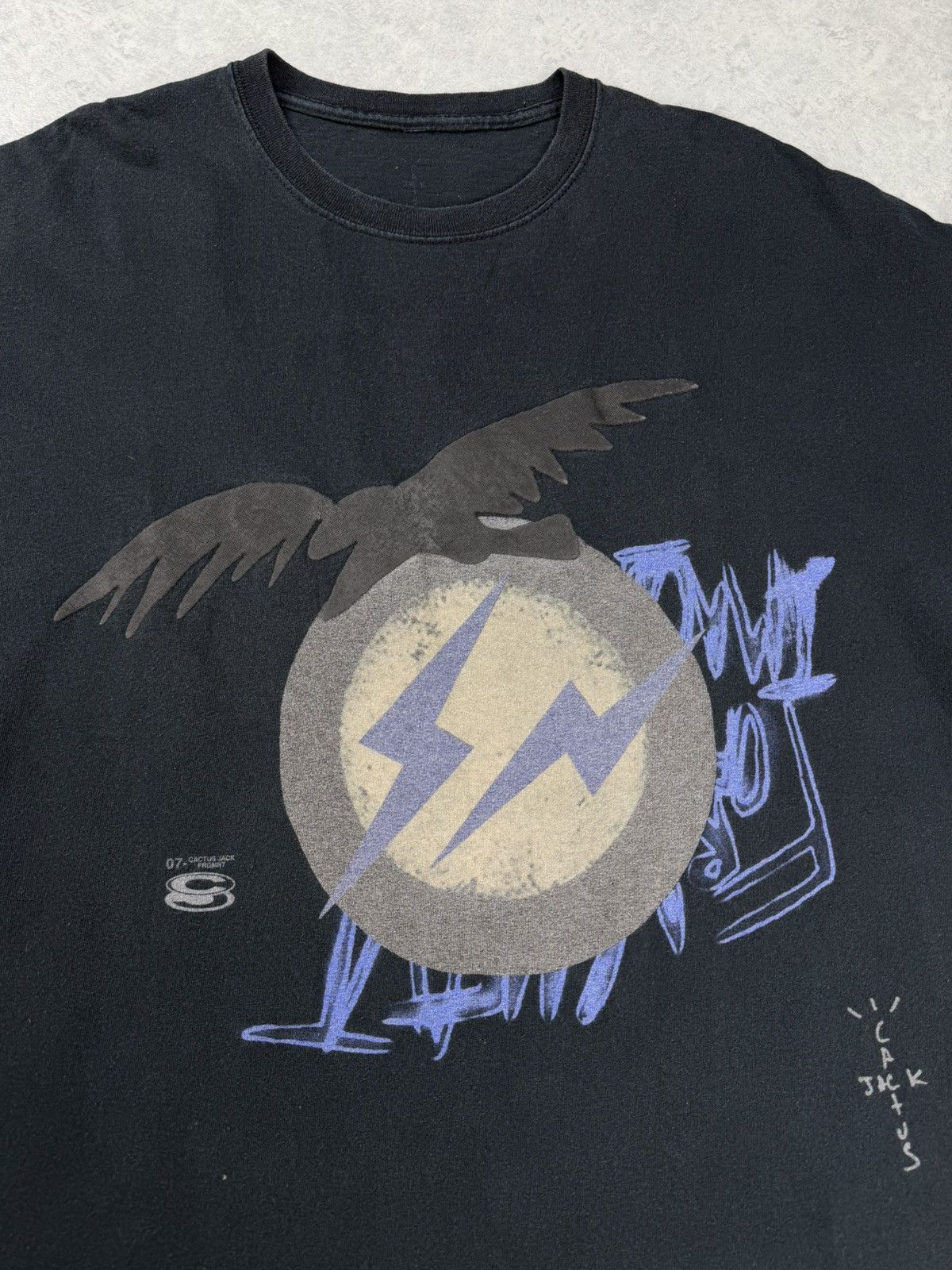 Travis Scott Travis Scott Cactus Jack x Fragment 2021 T Shirt Black Size US XL / EU 56 / 4 - 3 Thumbnail