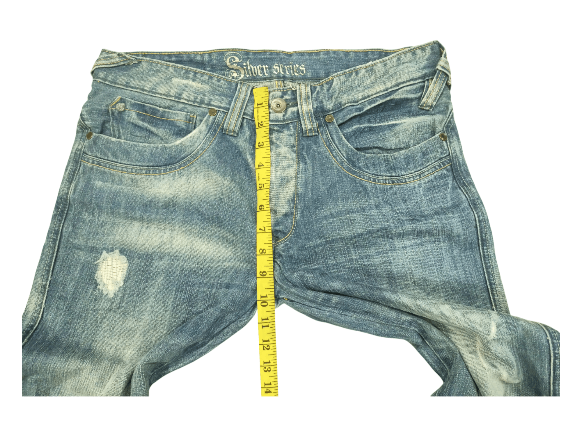 Silver Jeans Co. Vintage Silver Jeans Distressed Faded Flare Denim Size US 31 - 19 Thumbnail