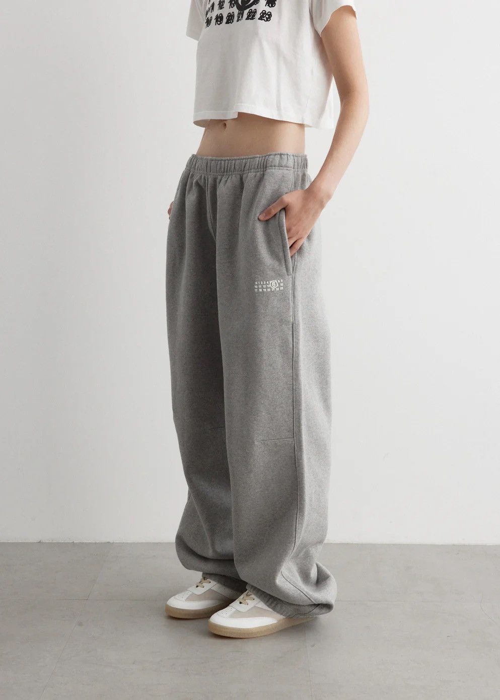 Maison Margiela !DS! SS23 Maison Margiela Numbers Grey Bonded Sweatpants Size 34" / US 12 / IT 48 - 3 Thumbnail