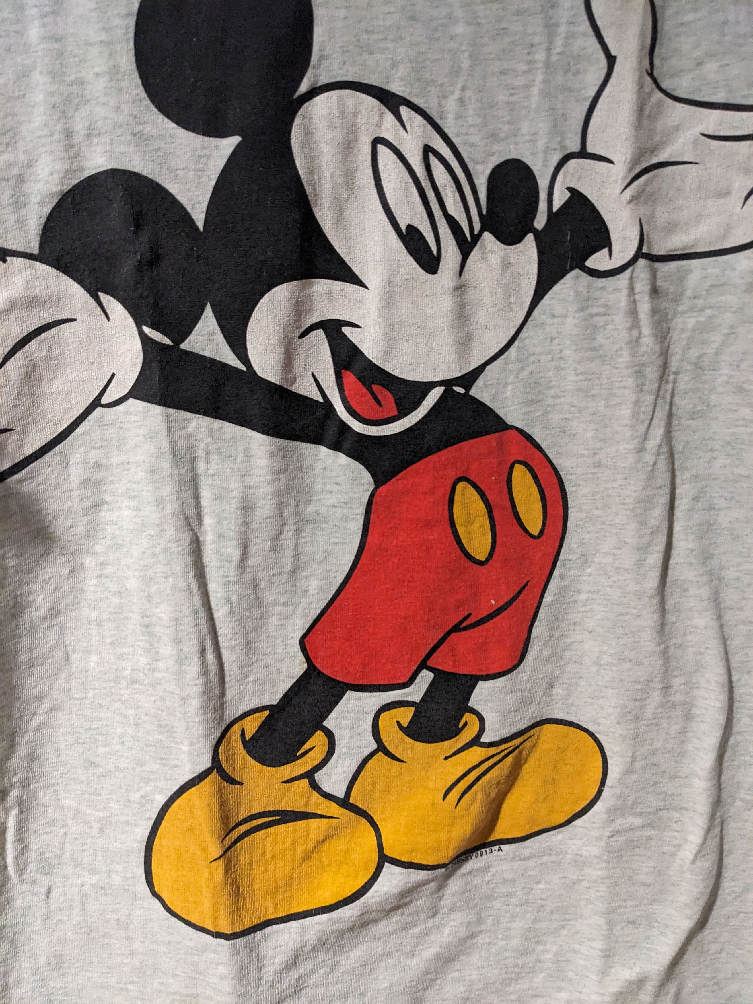 Disney × Vintage Vintage 90s Disney Mickey Unlimited Hand Celebration T-Shirt Size US XL / EU 56 / 4 - 2 Thumbnail