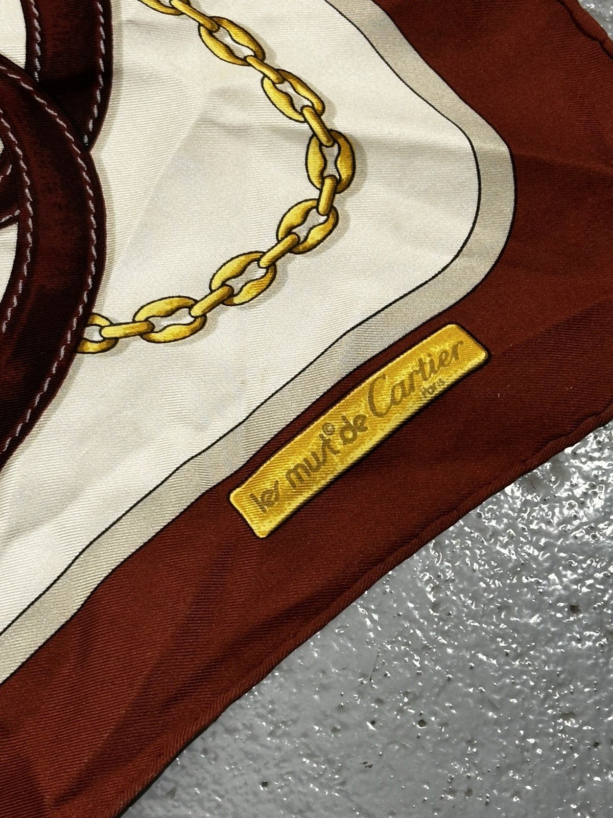 Cartier Must De Cartier Silk Scarf Size ONE SIZE - 6 Thumbnail