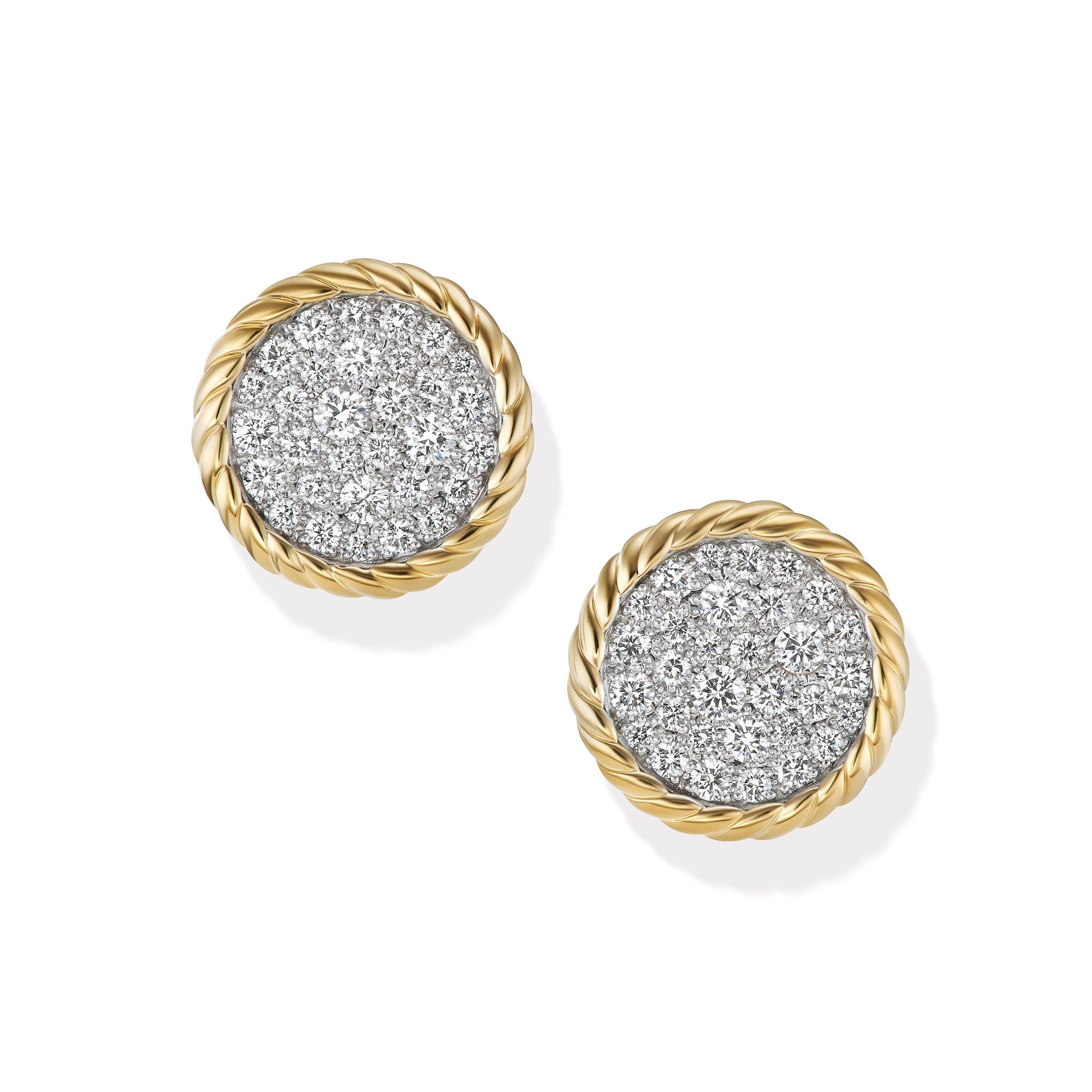 David Yurman o1w1db11025 E17576D Gold Earrings in Golden Size ONE SIZE - 1 Thumbnail
