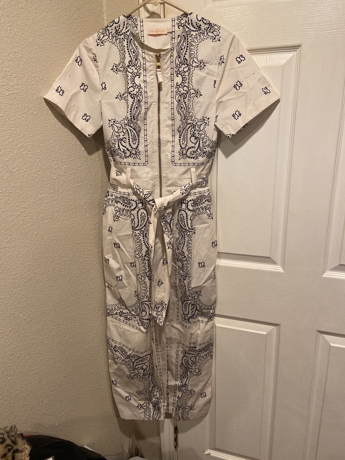 Tory Burch Tory Burch Poplin Jumpsuit Size 25" / US 0 / IT 36 - 5 Thumbnail
