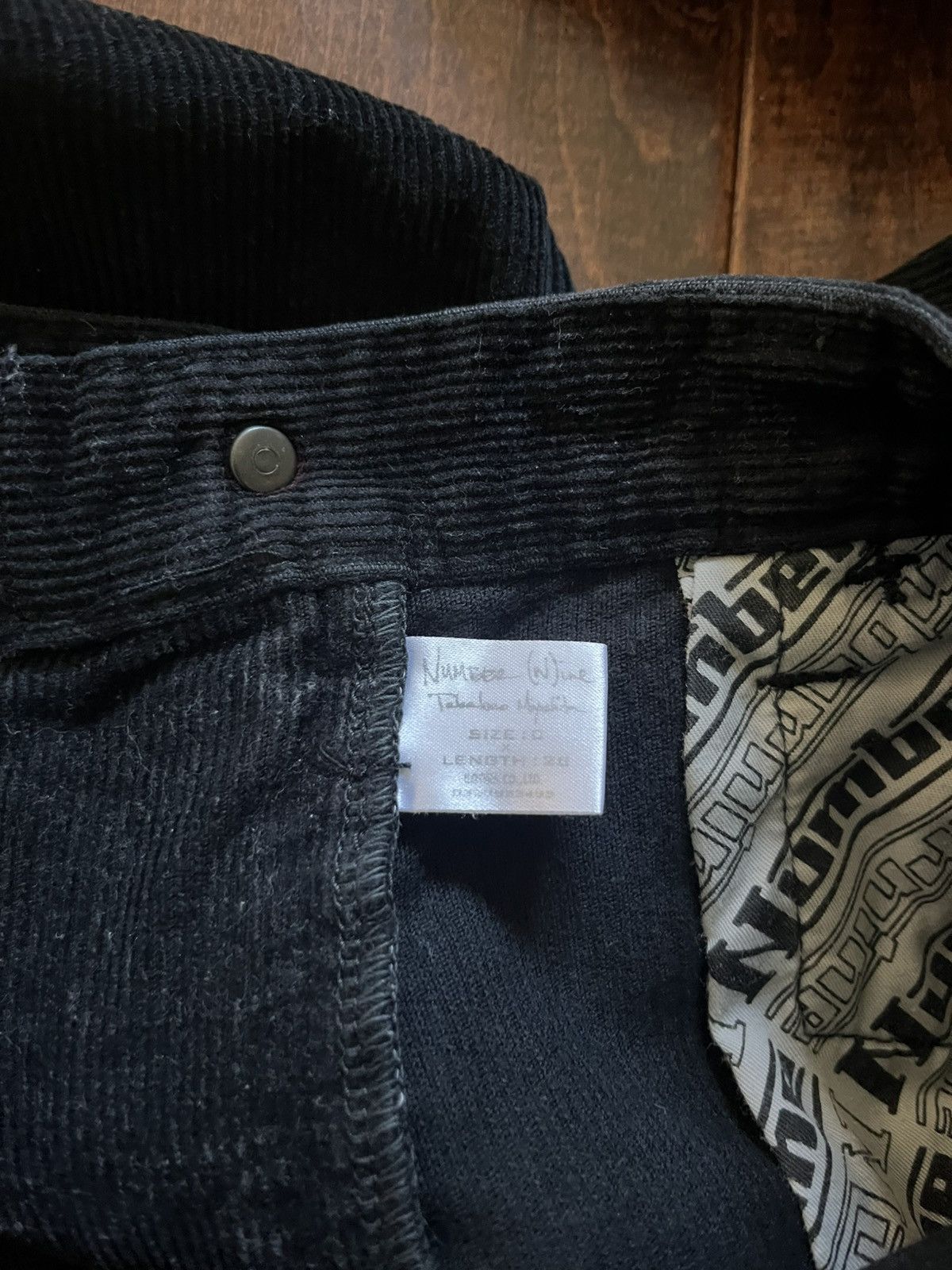Number (N)ine AW03 "Touch Me Im Sick" Crying Heart Corduroy Pants FW03 Size US 28 / EU 44 - 6 Thumbnail