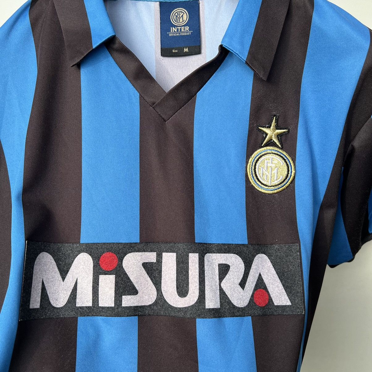 Vintage Inter Milan Football Shirt 1990 /91 Home Misura Size US M / EU 48-50 / 2 - 4 Thumbnail