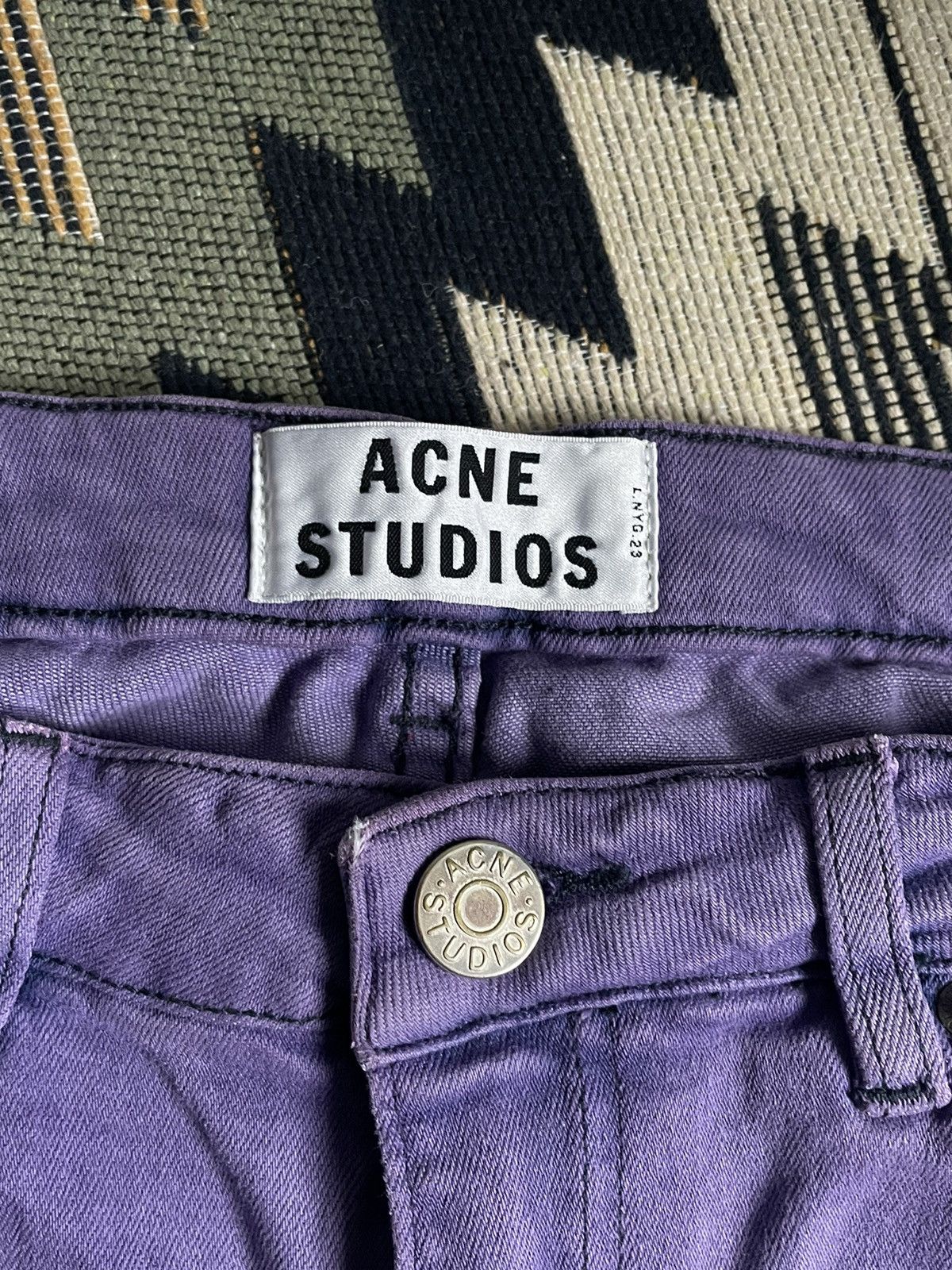 Acne Studios Acne Studios Purple Pants Size 28" / US 6 / IT 42 - 8 Thumbnail