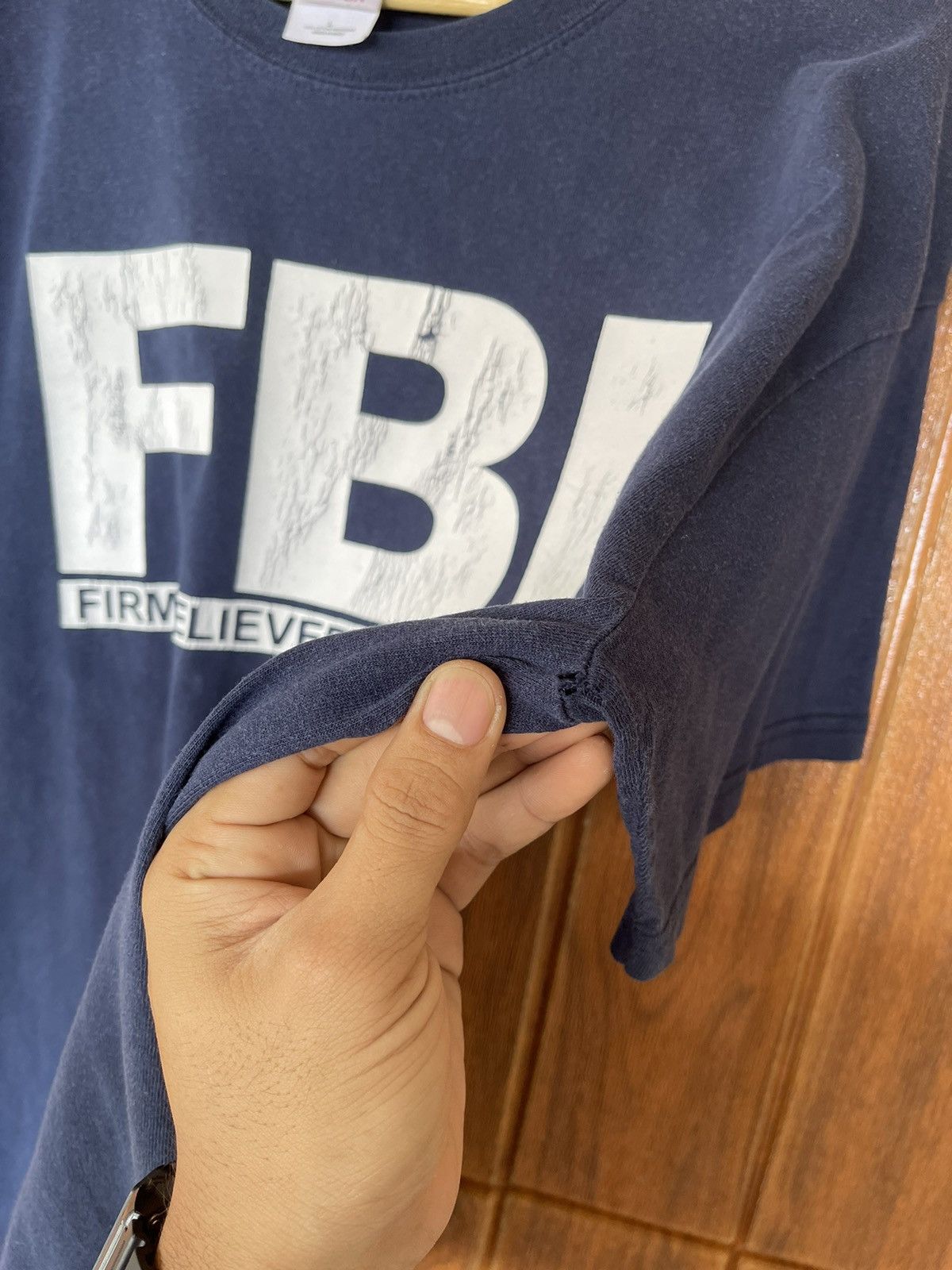 Vintage Vintage y2k🔥FBI🔥Firm Believer In Christ Faded Black Tee Size US L / EU 52-54 / 3 - 4 Thumbnail