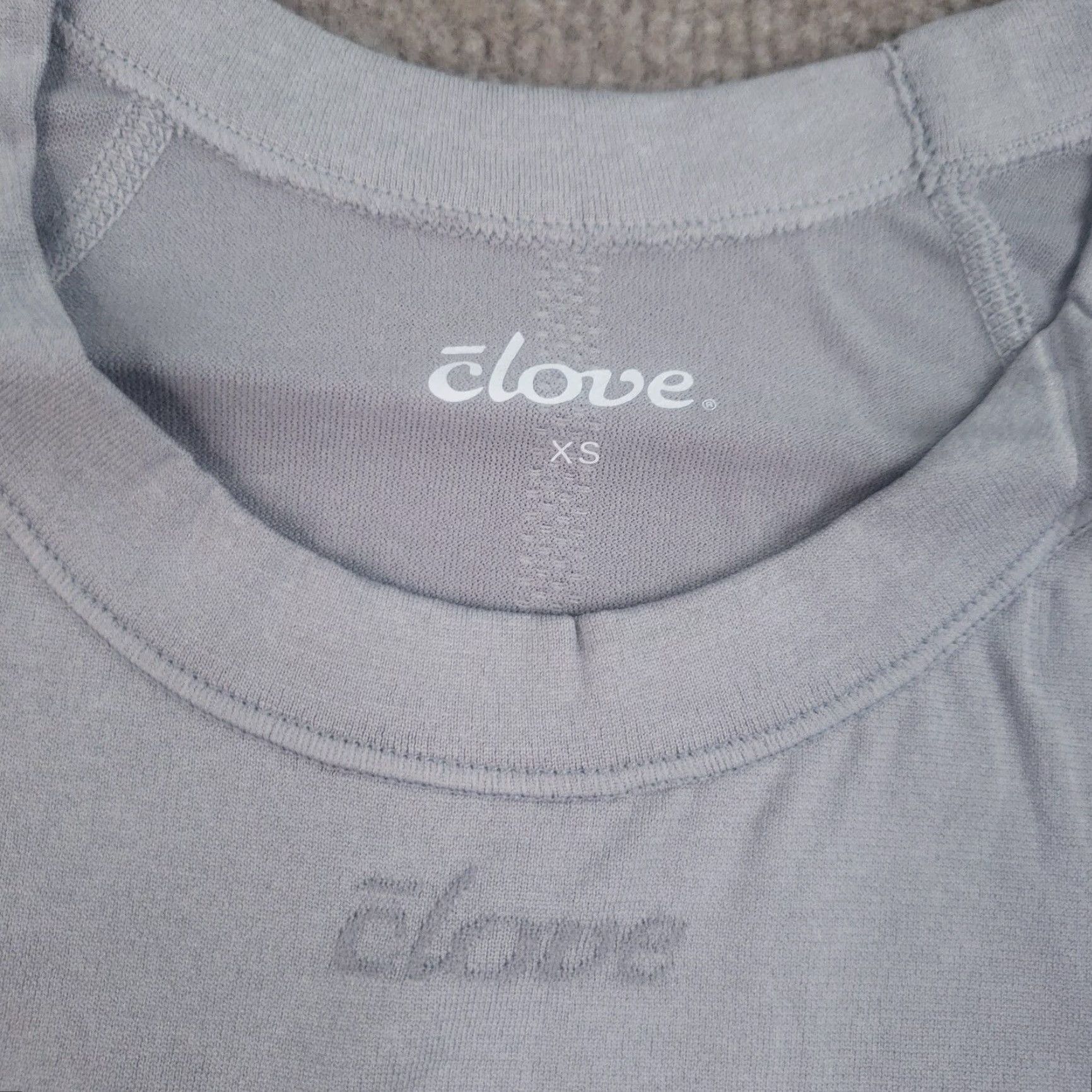 Vintage Clove Shirt Womens XS Gray Crewneck Long Sleeve Stretch Fitted Underscrub Size XS / US 0-2 / IT 36-38 - 6 Thumbnail