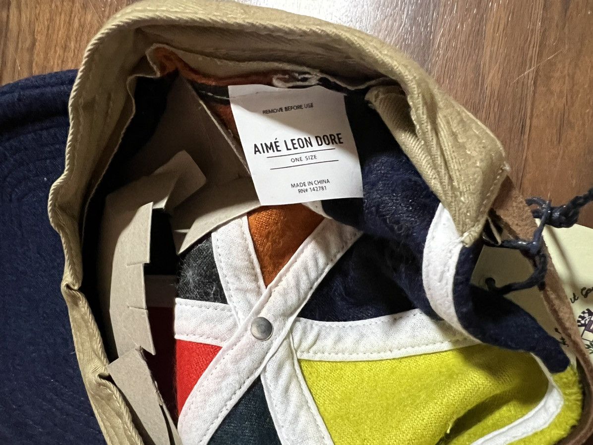 Aime Leon Dore × Drake's Aime Leon Dore ALD / Drake's Pinwheel Hat FW22 Multicolor Size ONE SIZE - 7 Thumbnail