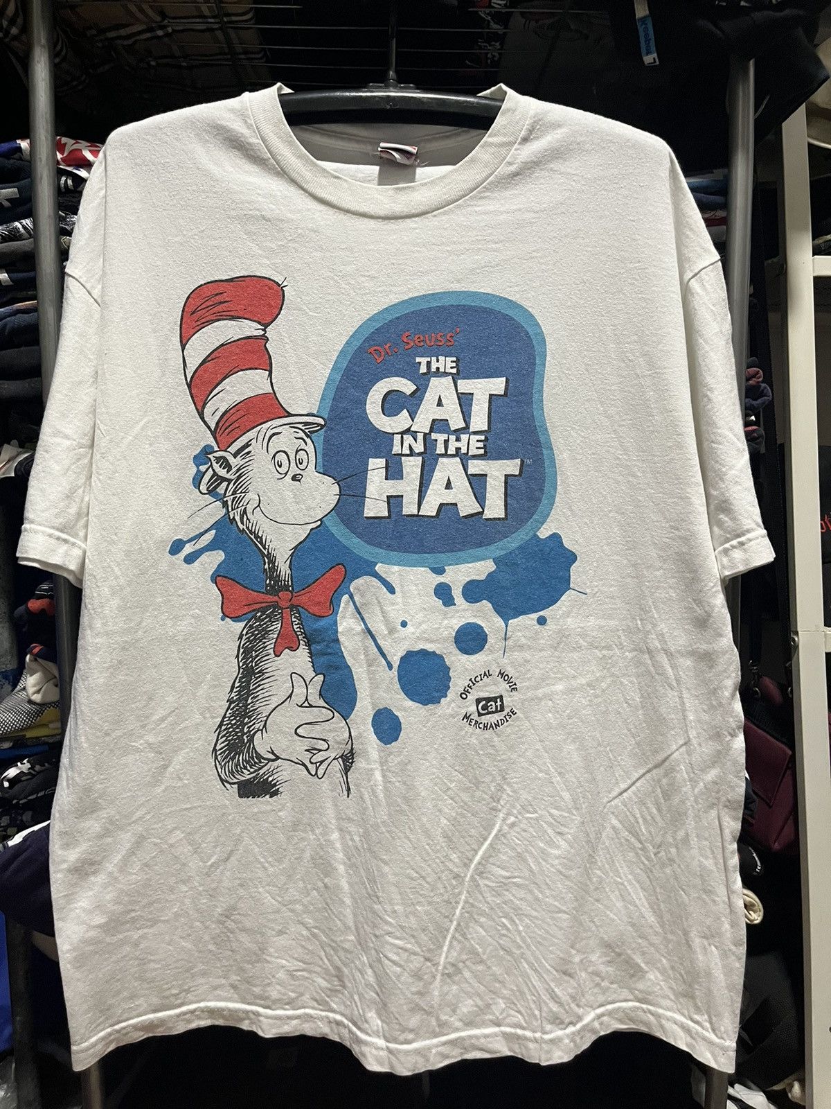 Vintage The Cat in The Hat Dr.Seuss Movie Tee 2003s Size US XL / EU 56 / 4 - 1 Thumbnail