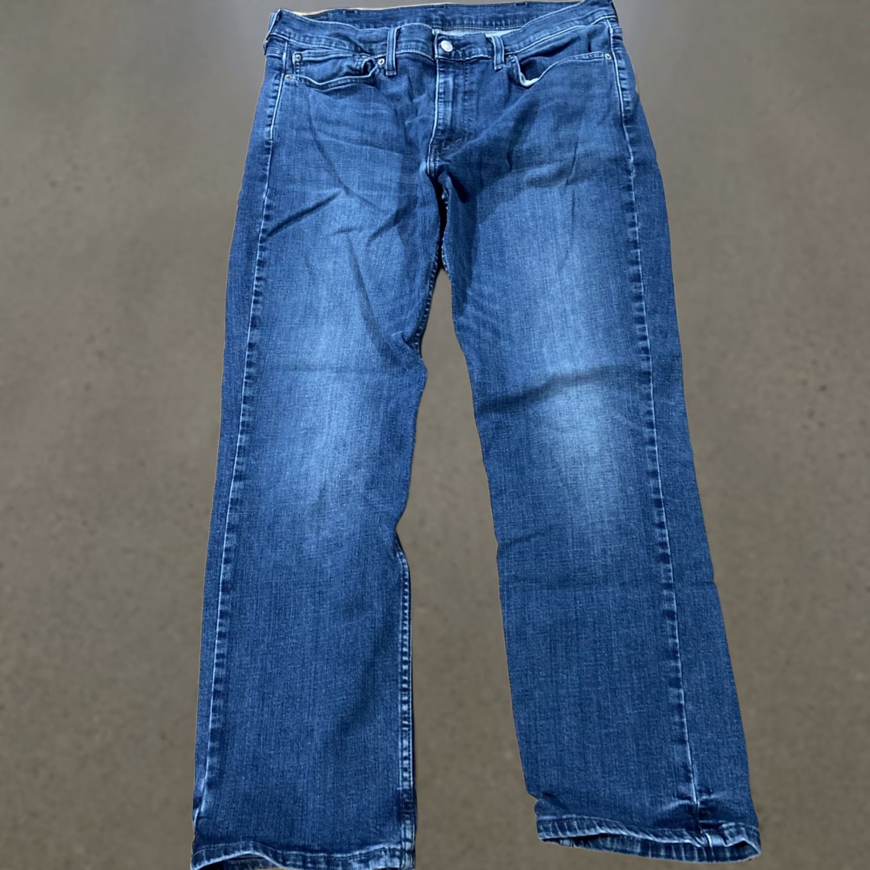 Levi's Levi's 514 Slim Straight Jeans Men 38x32 Denim Blue Regular Waist Belt Loops 5-Pocket 514 Brand Vintage No Size US 38 / EU 54 - 1 Thumbnail