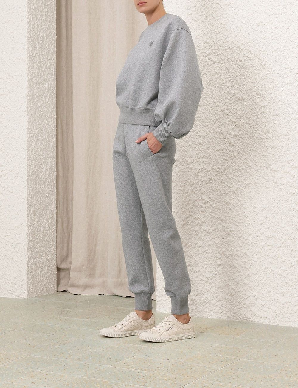 Zimmermann oc11z0825 Illustration Sweater in Grey Size S / US 4 / IT 40 - 3 Thumbnail