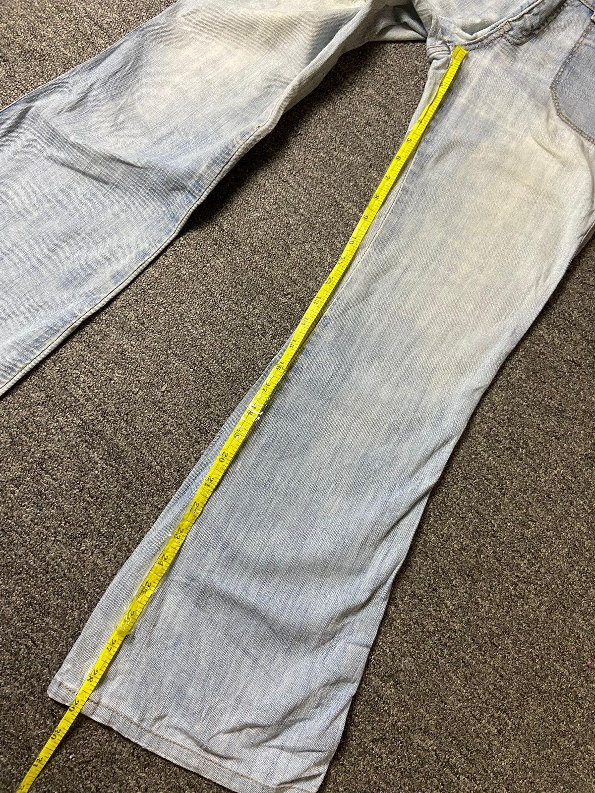 Japanese Brand × Vintage Vintage Queens Low Brand Flared Jeans (123) Size US 27 - 7 Thumbnail