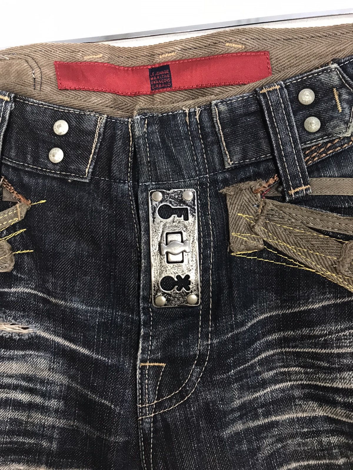 Marithe + Francois Girbaud Le Jeade Marithe Francois Girbaud Bondage Punk Skinny Size 30" / US 8 / IT 44 - 5 Thumbnail