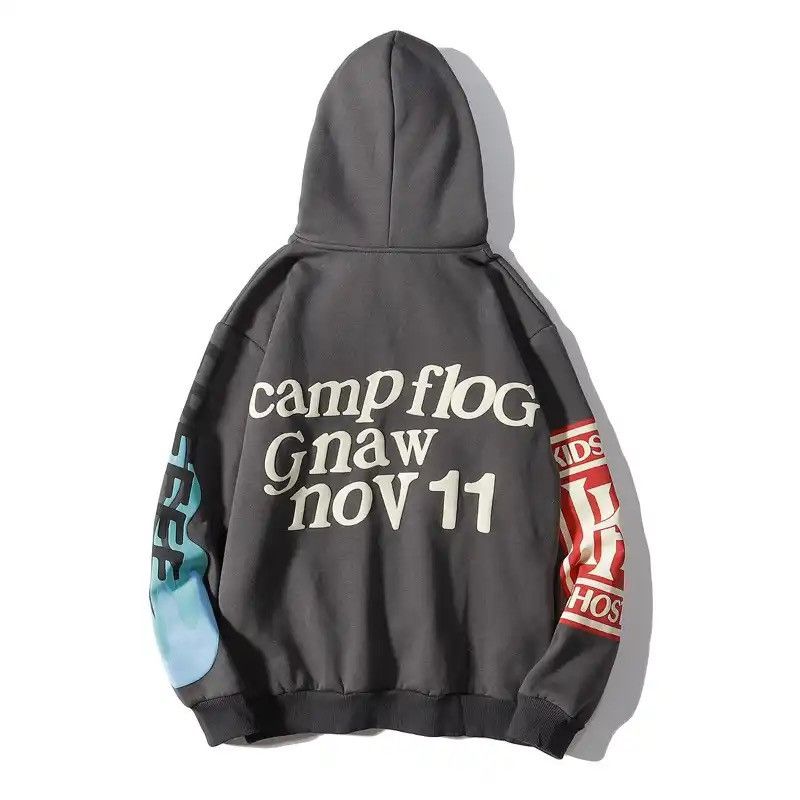 Japanese Brand Gray Color Lucky I m see Ghost Hoodie Size US L / EU 52-54 / 3 - 2 Thumbnail