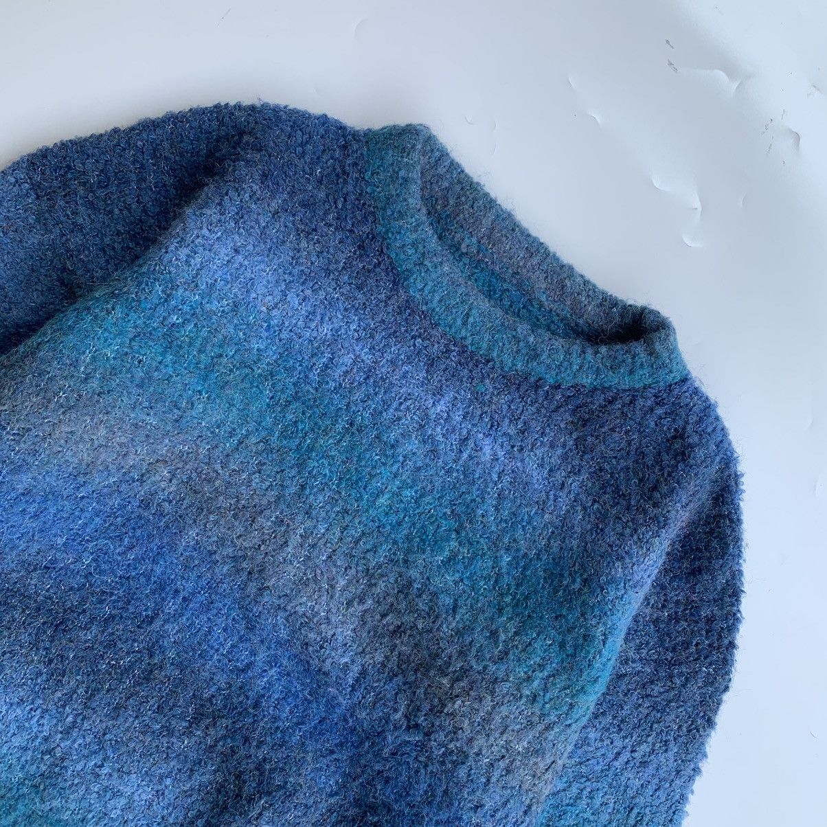 Designer Knitwear vintage gradient striped mohair wool by Dazy-Less Size US L / EU 52-54 / 3 - 3 Thumbnail