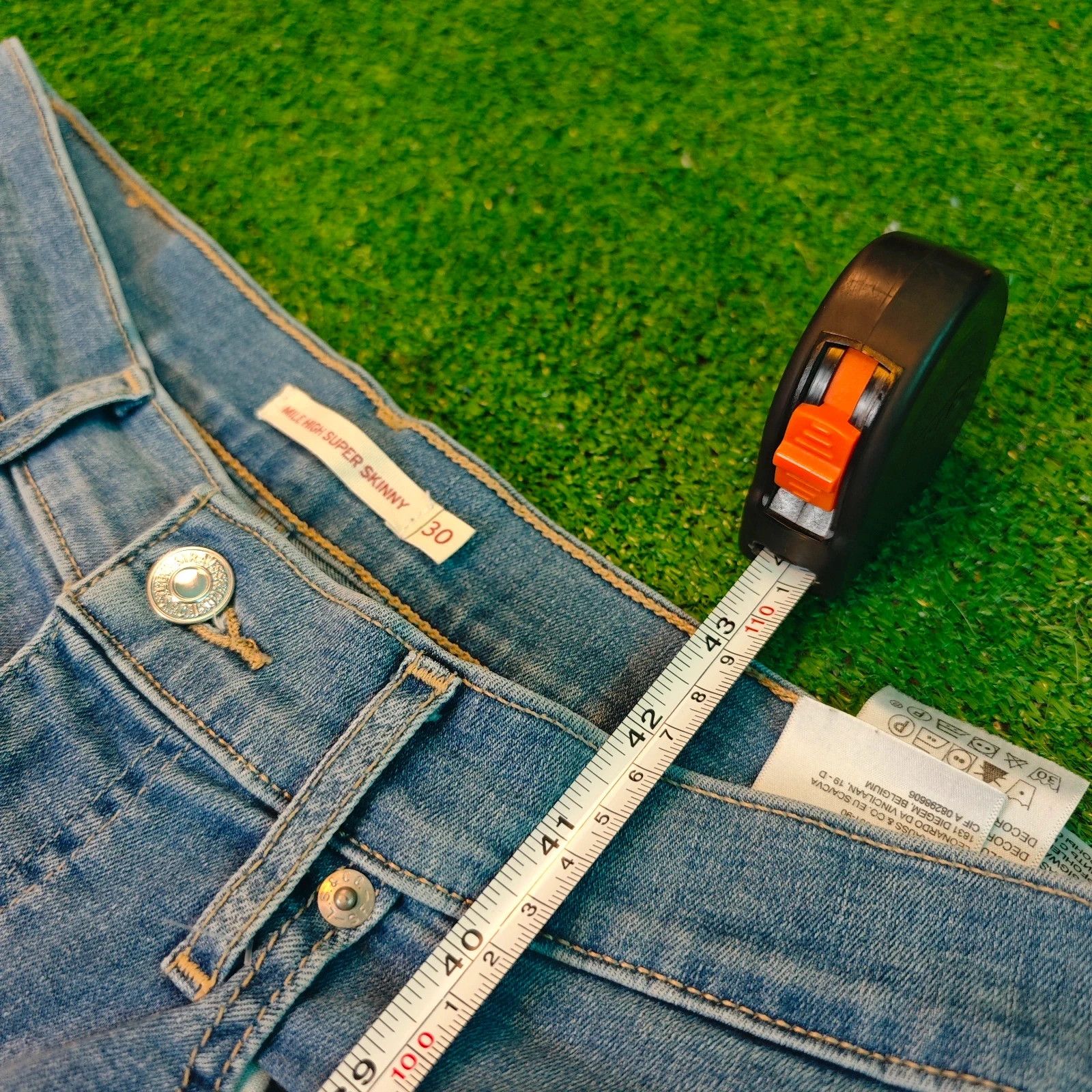 Levi's Levi's Jeans Womens 30 blue mile high super skinny slim Size 30" / US 8 / IT 44 - 14 Thumbnail