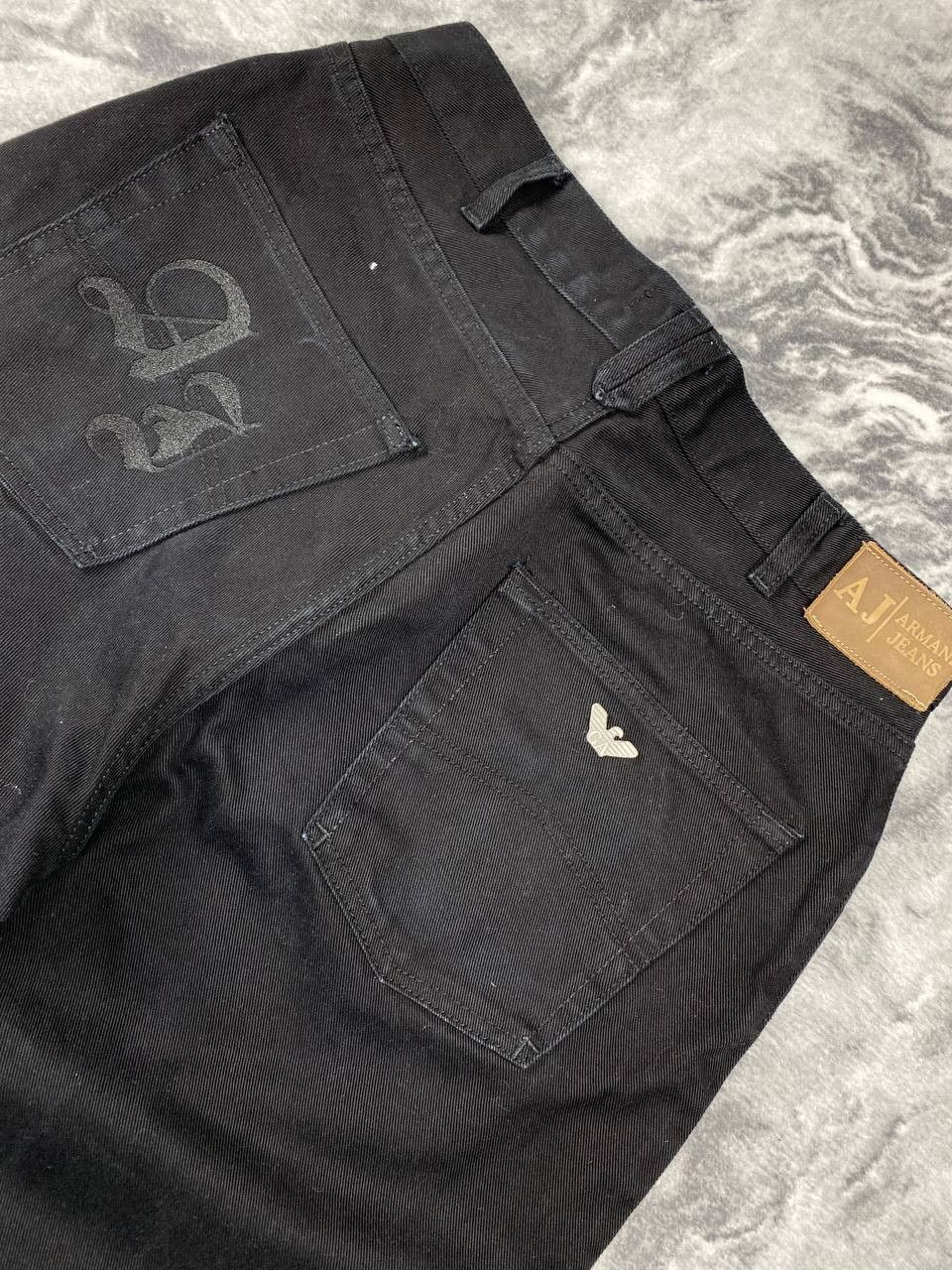 Armani Vintage Armani Jeans Denim Jeans Big Logo Men Size 34 Black Size US 34 / EU 50 - 9 Thumbnail