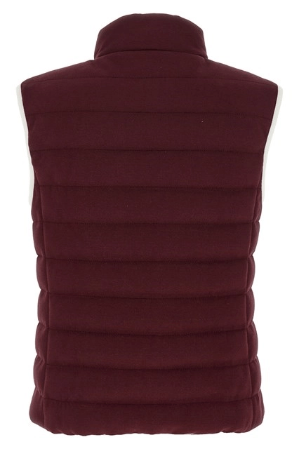 Brunello Cucinelli BRUNELLO CUCINELLI $3990 Amaranth Down Vest New & Authentic Size ONE SIZE - 2 Thumbnail