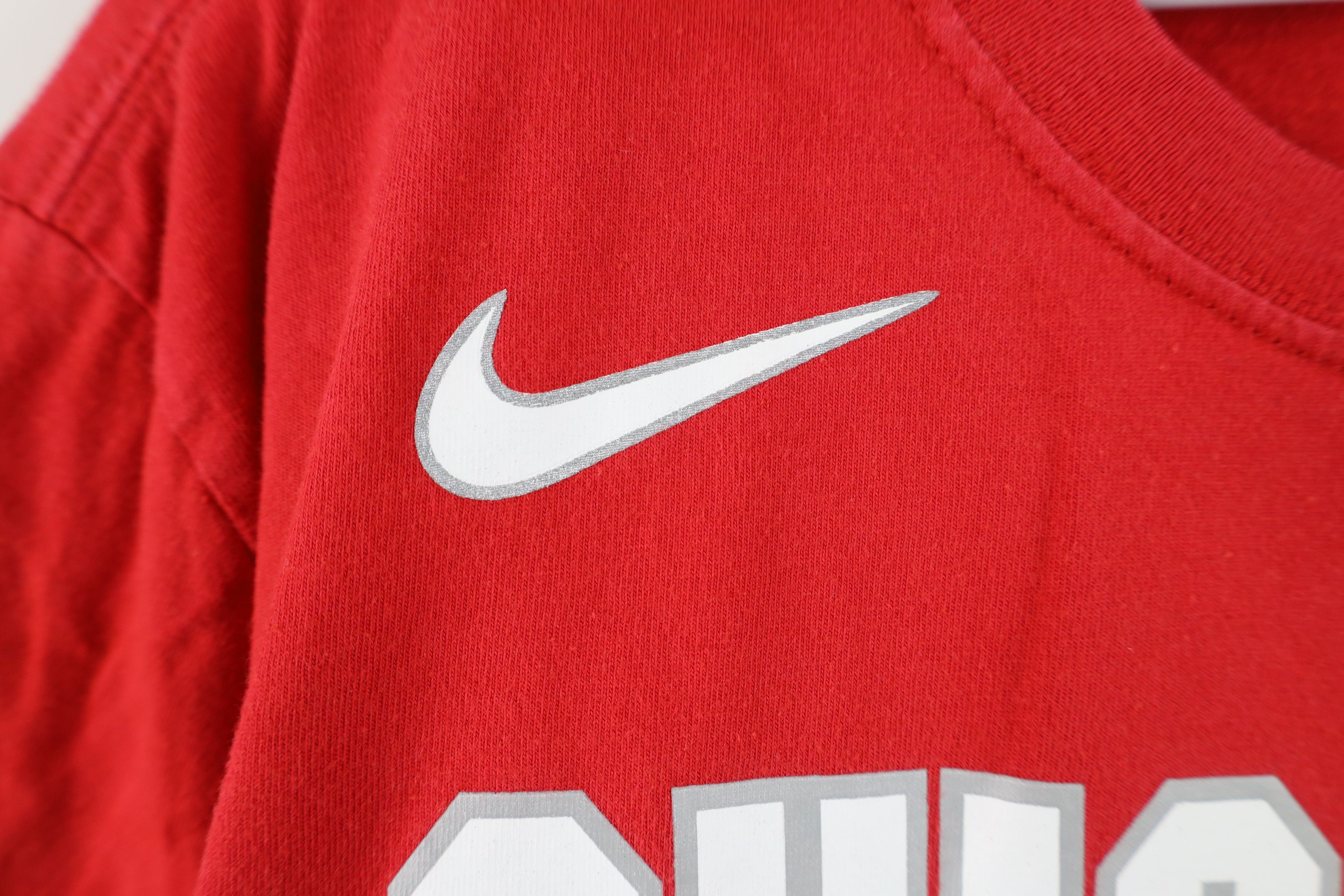 Nike Nike Ohio State University Football Jersey T-Shirt Red #4 Size US L / EU 52-54 / 3 - 4 Thumbnail