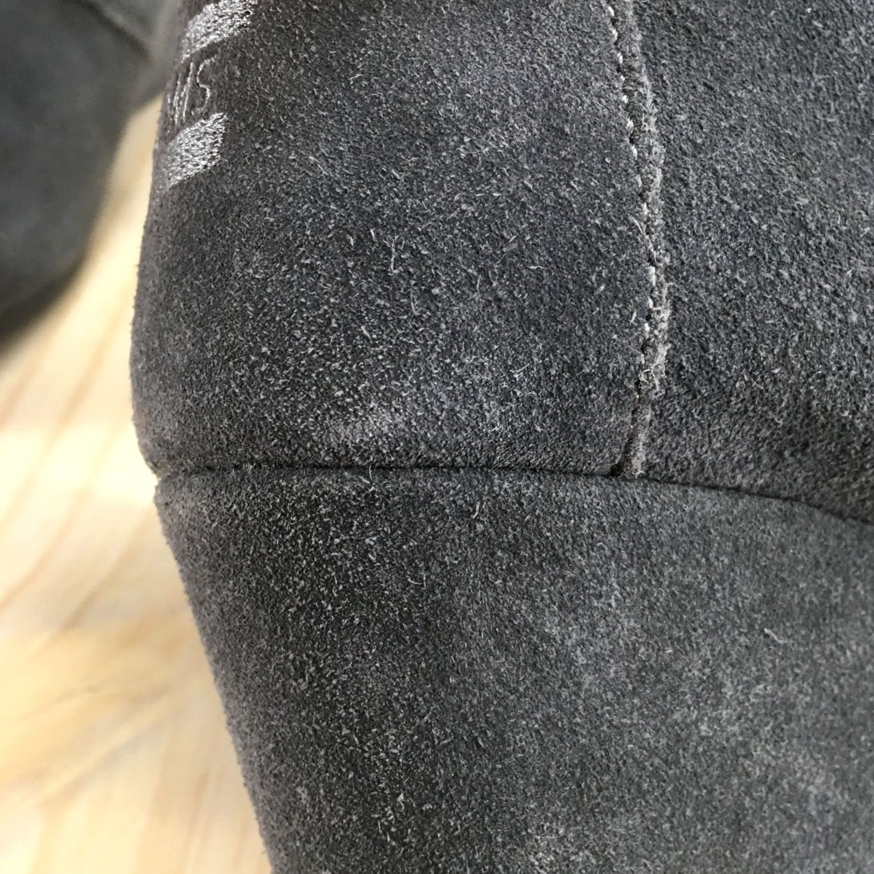 Toms TOMS Boots Womens 9.5 Desert Wedge Ankle Boot Gray Suede Leather Casual Lace Up Boots Size US 10 / IT 40 - 6 Thumbnail