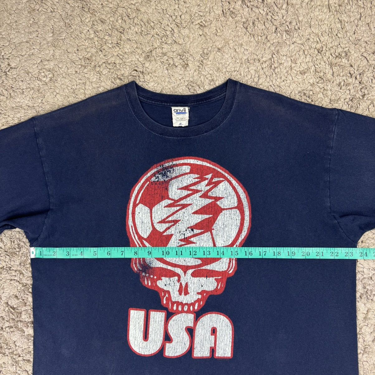 Band Tees Vintage Grateful Dead USA Distressed Steal Your Face T-shirt Size US XL / EU 56 / 4 - 15 Thumbnail