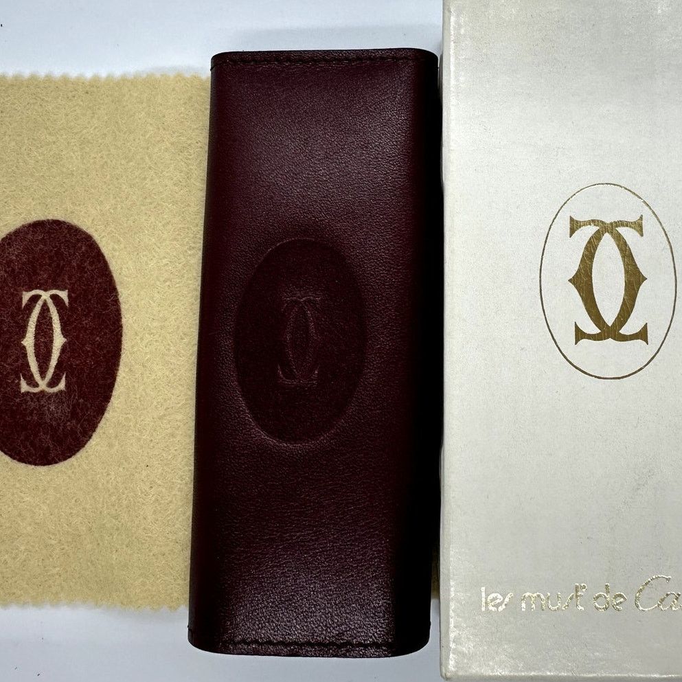 Cartier CARTIER Vintage Leather Key Case/HolderRARE box&dustbag EUC Size ONE SIZE - 9 Thumbnail