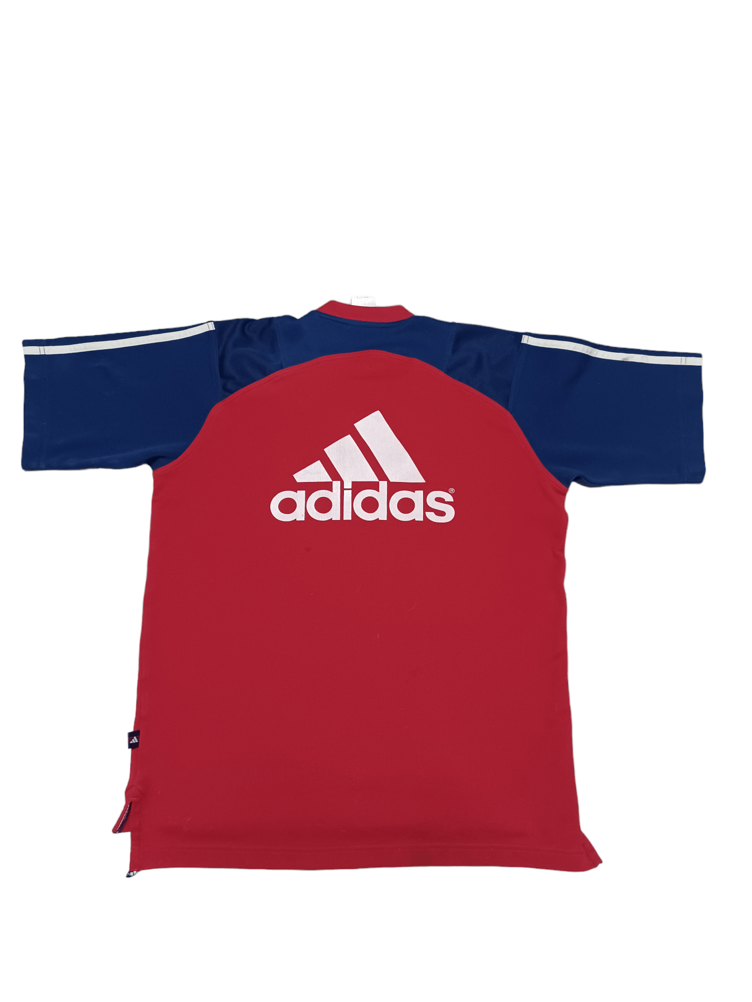 Adidas ADIDAS VINTAGE 90S POLYESTER BIGLOGO TEE JERSEY STYLE Size US M / EU 48-50 / 2 - 1 Thumbnail