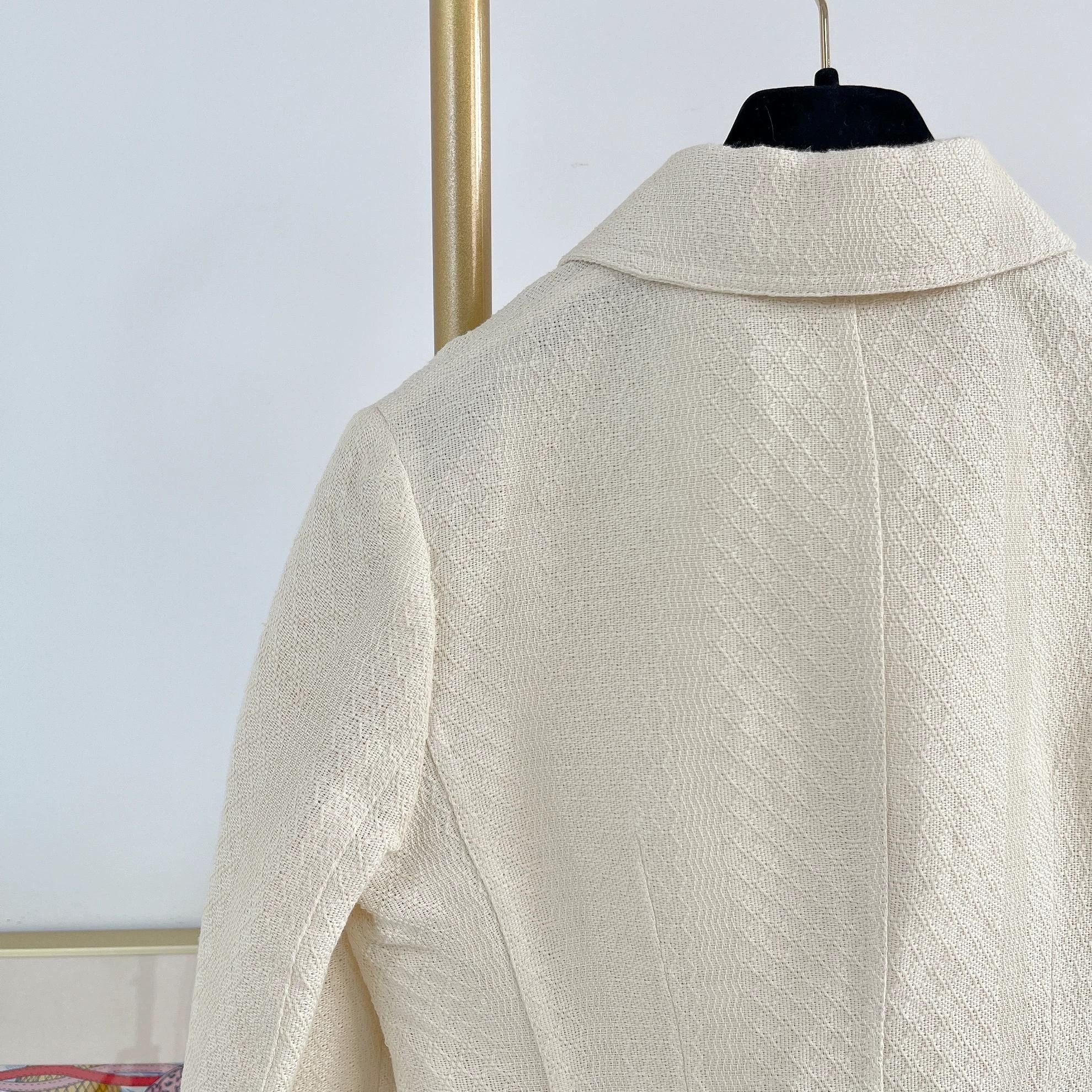 Dior Dior Ivory Tailored Blazer F38 Size S / US 4 / IT 40 - 6 Thumbnail
