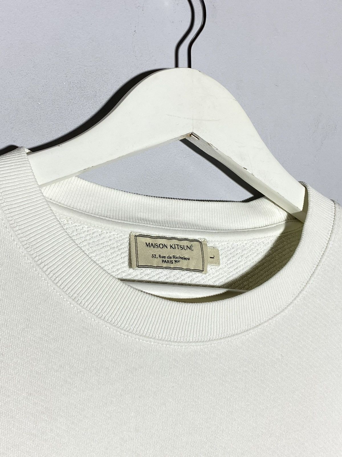 Maison Kitsune Maison Kitsune Crewneck Sweatshirt Men’s White Size US L / EU 52-54 / 3 - 4 Thumbnail