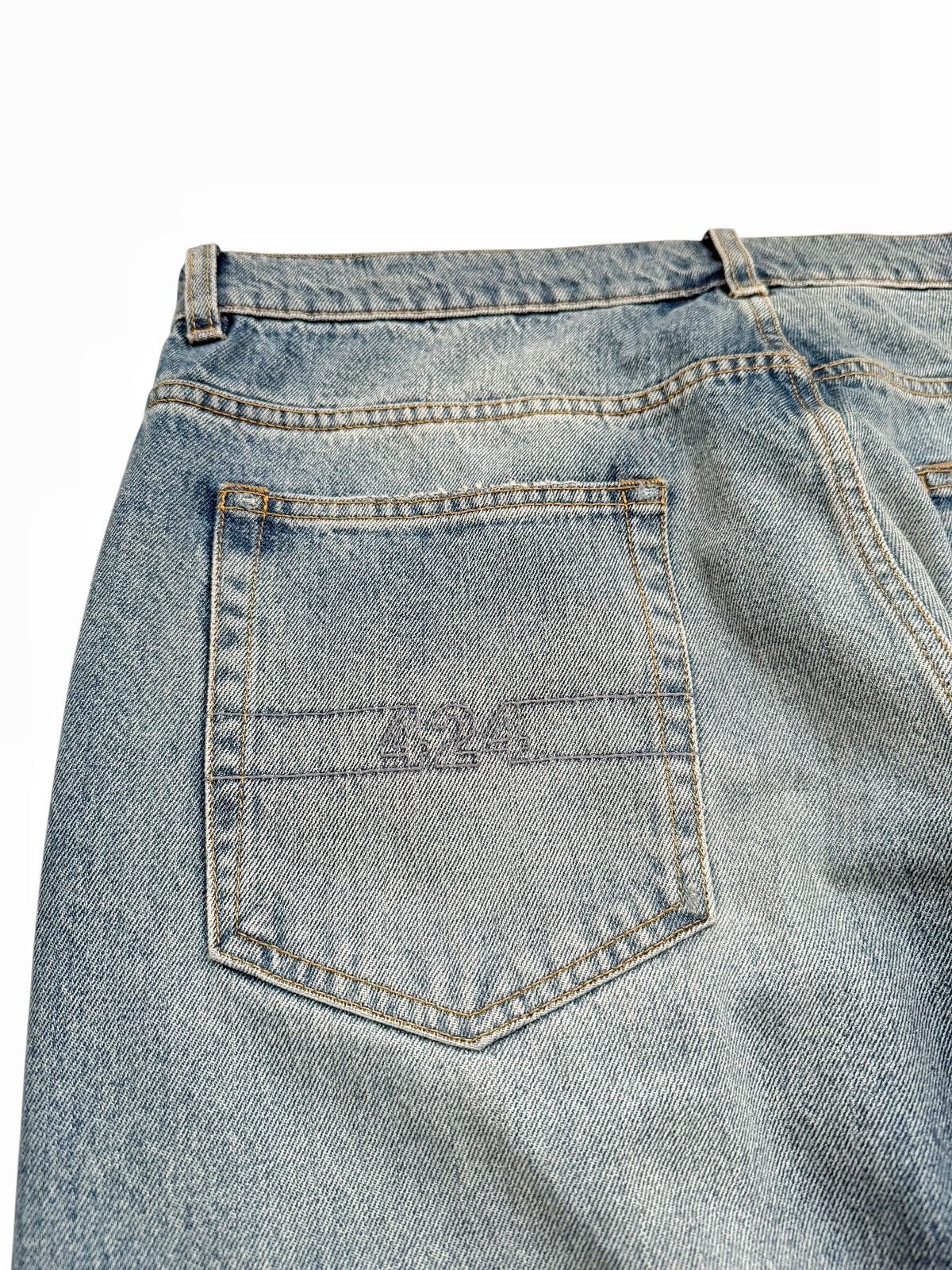 424 Italian Distressed Blue Denim Size US 36 / EU 52 - 8 Thumbnail