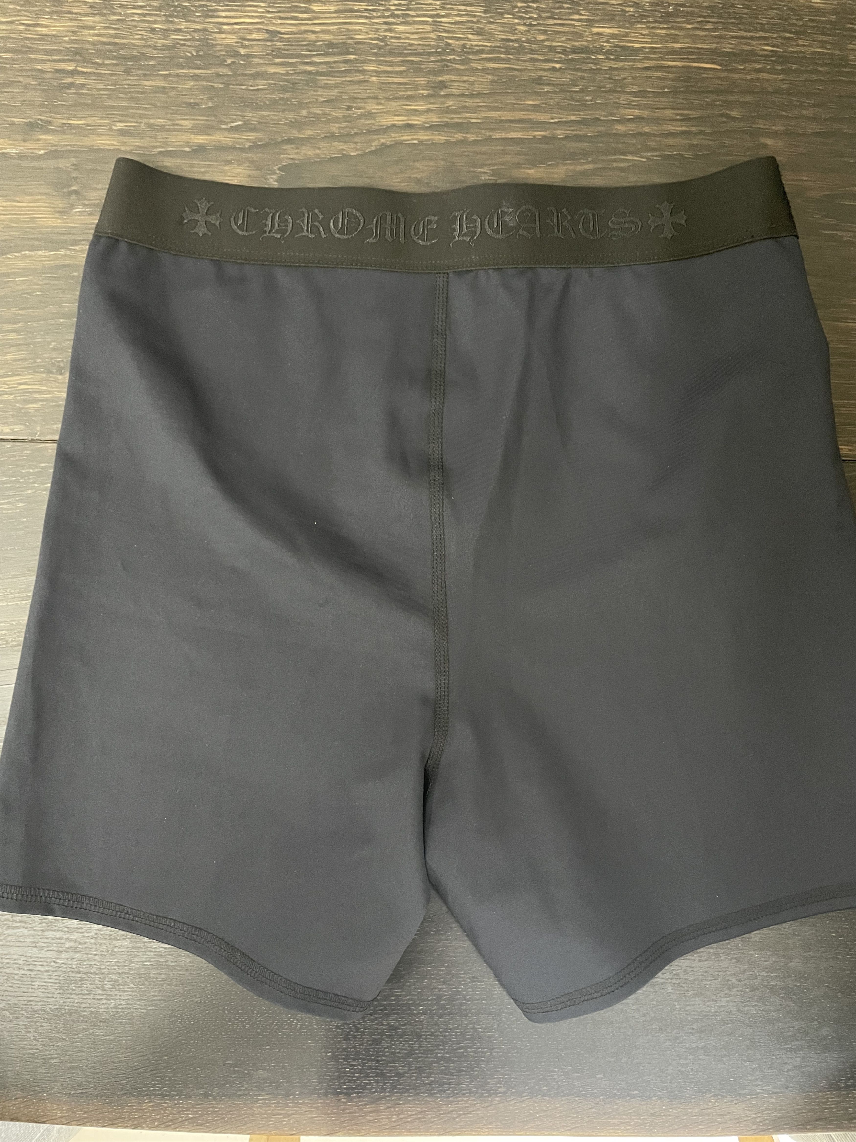 Chrome Hearts Chrome Hearts Black CH Logo Yoga Wear Sports Shorts Size 26" / US 2 / IT 38 - 11 Thumbnail