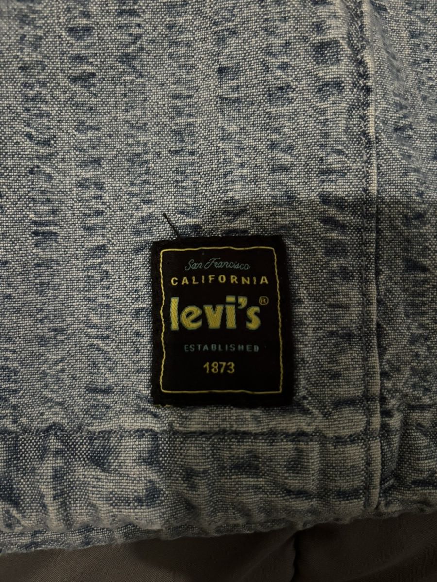 Levi's Vintage Clothing Vintage Denim Levis Quarter Zip Hoodie Size US L / EU 52-54 / 3 - 5 Thumbnail